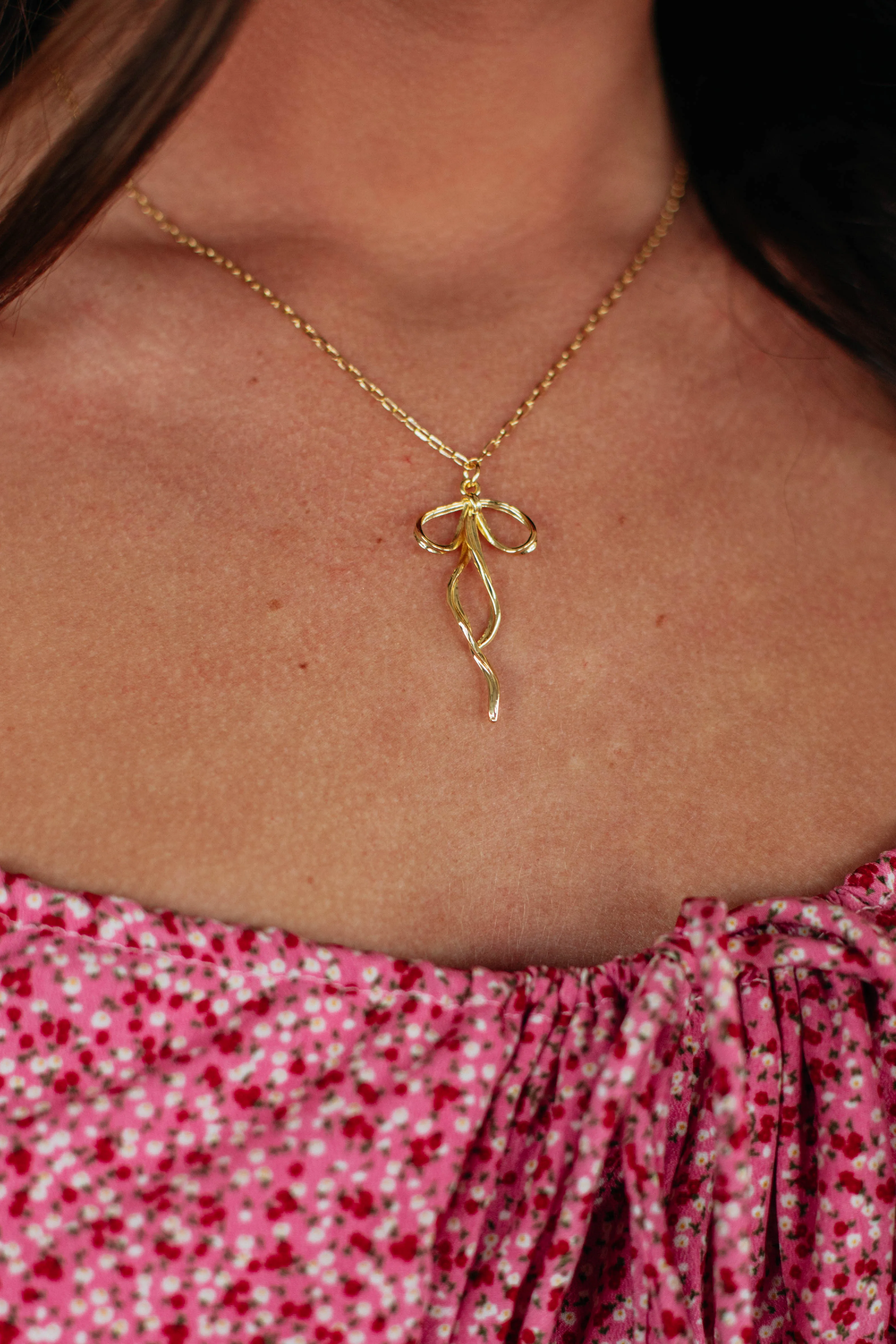 Shaylyn Bow Necklace sold by Wild Oak Boutique