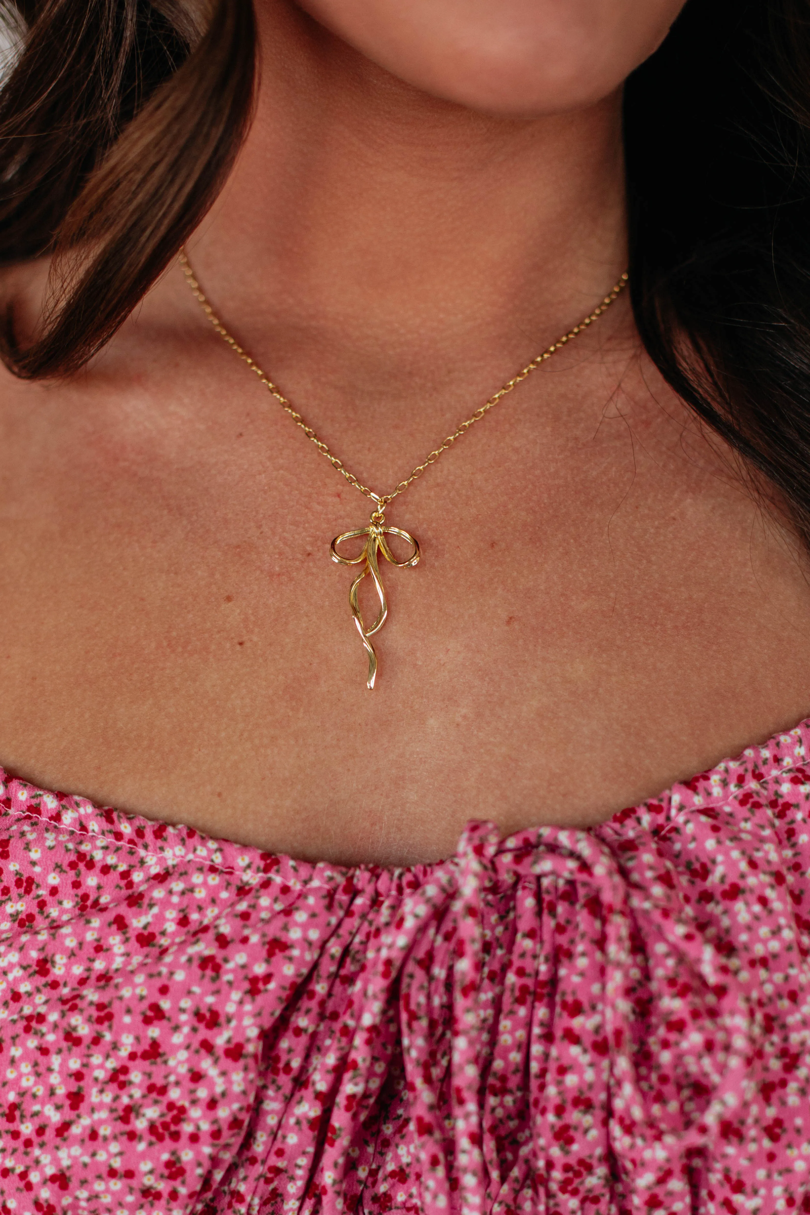 Shaylyn Bow Necklace sold by Wild Oak Boutique product image thumbnail 3