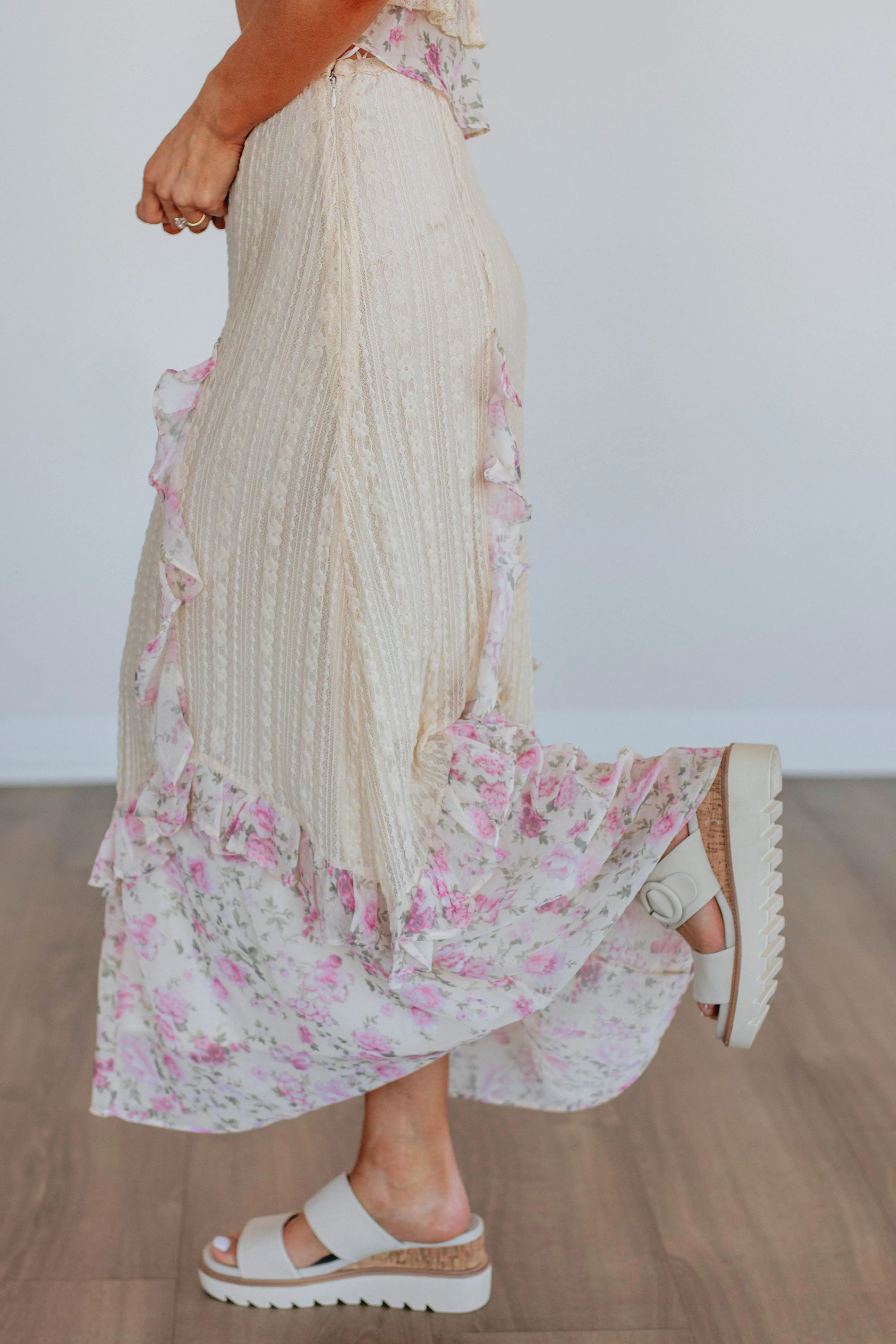 Lilit Floral Skirt sold by Wild Oak Boutique product image thumbnail 3