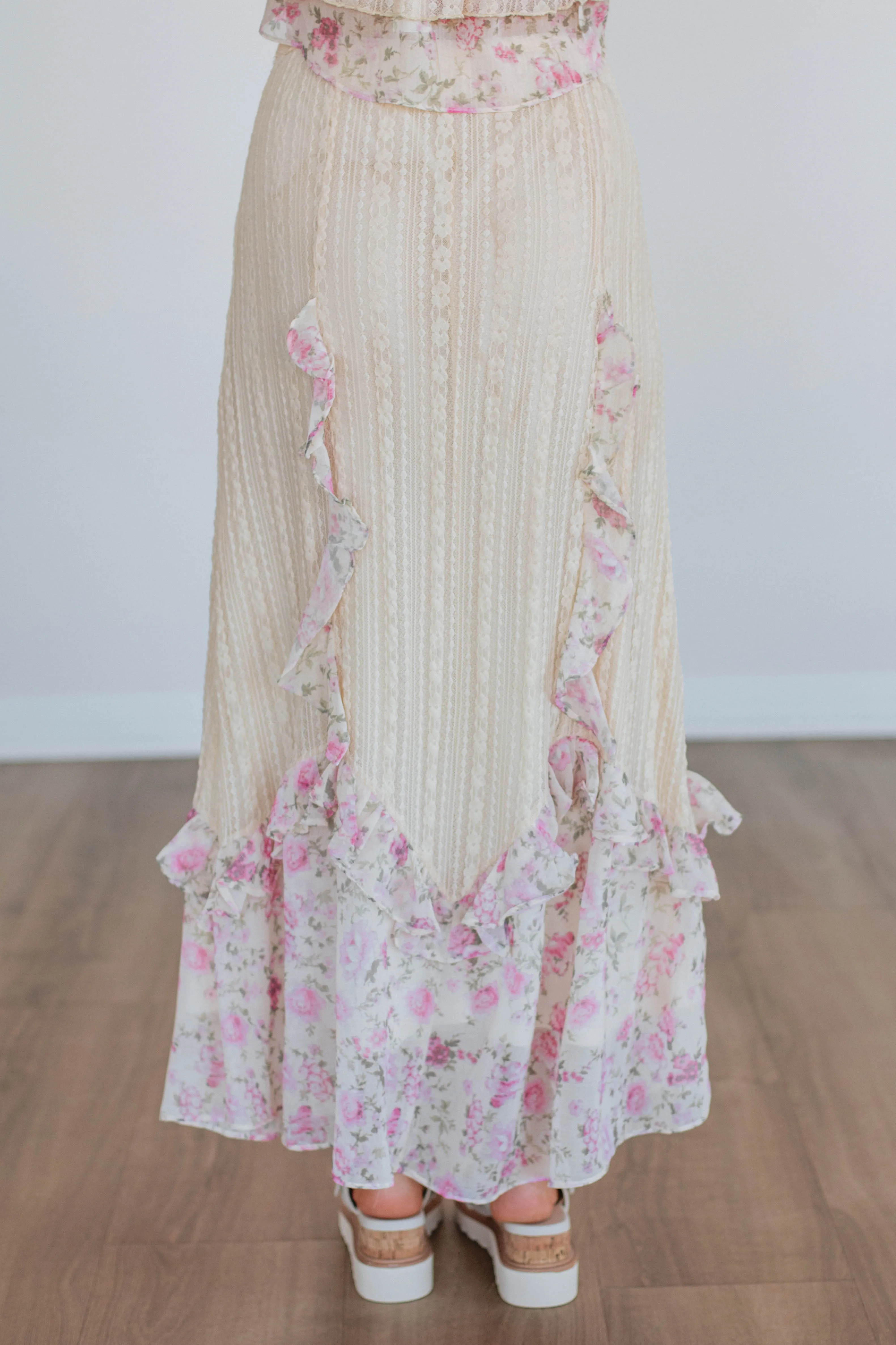 Lilit Floral Skirt sold by Wild Oak Boutique product image thumbnail 5