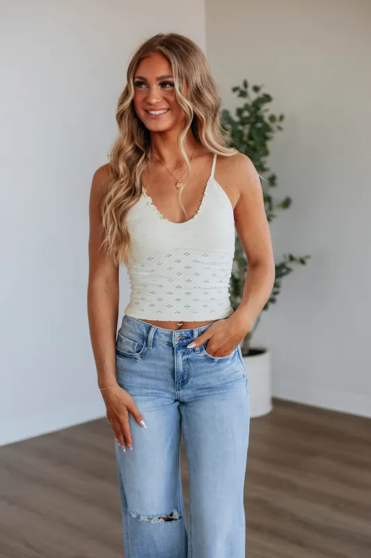 Just Us Tank - Cream made by By Together