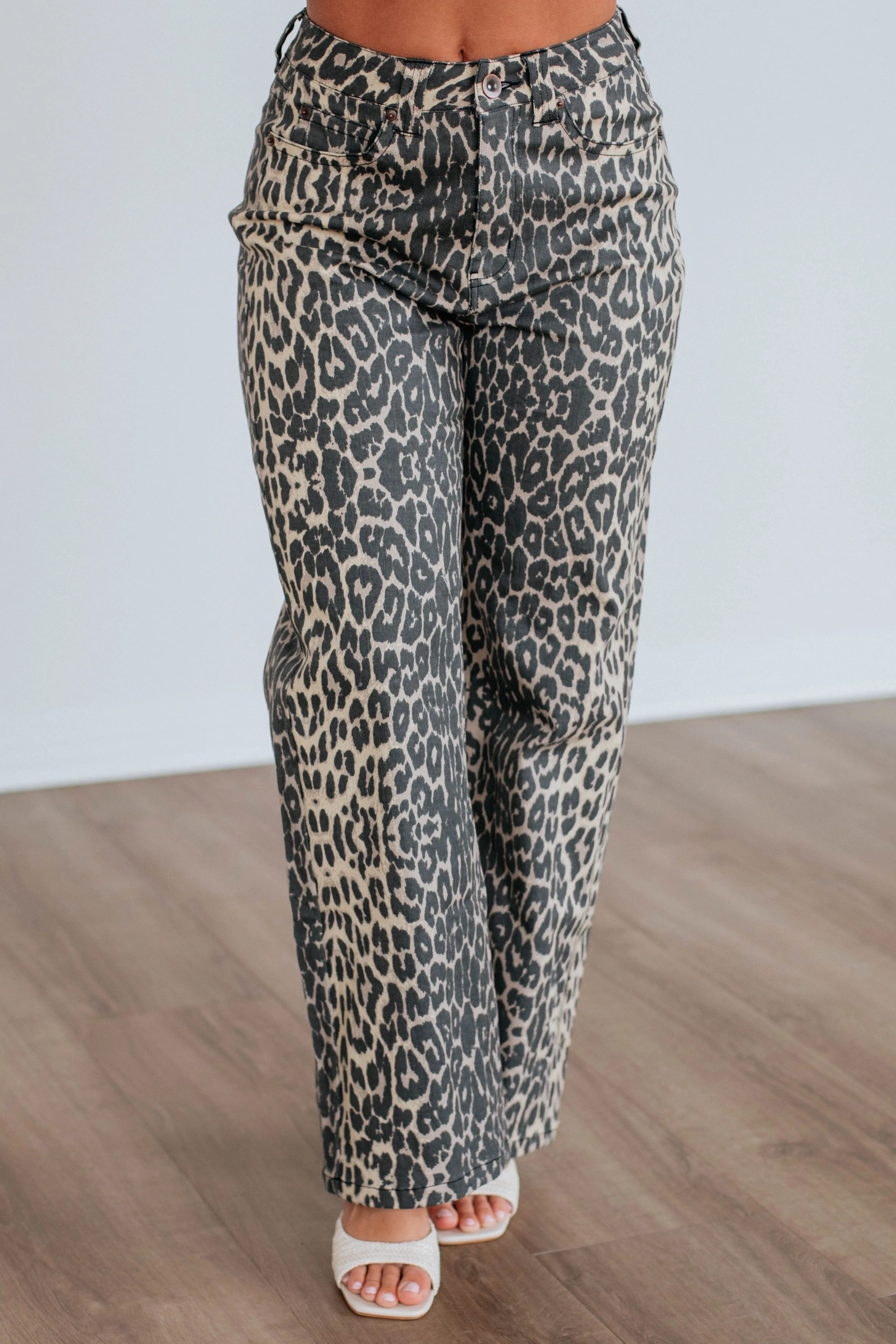 Nathaleia Leopard Pants sold by Wild Oak Boutique product image thumbnail 2