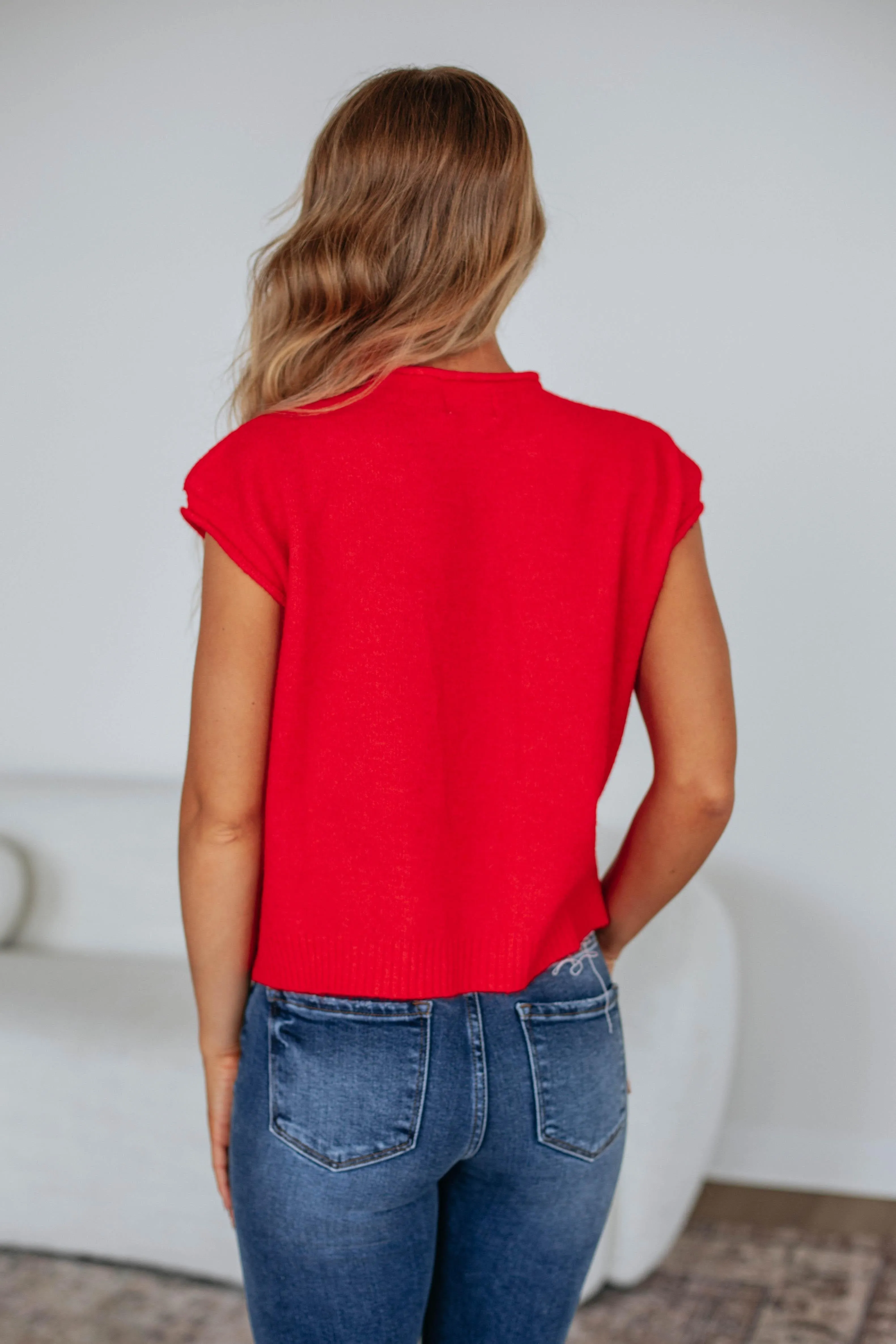 Camry Cardigan Top - Cherry sold by Wild Oak Boutique product image thumbnail 5