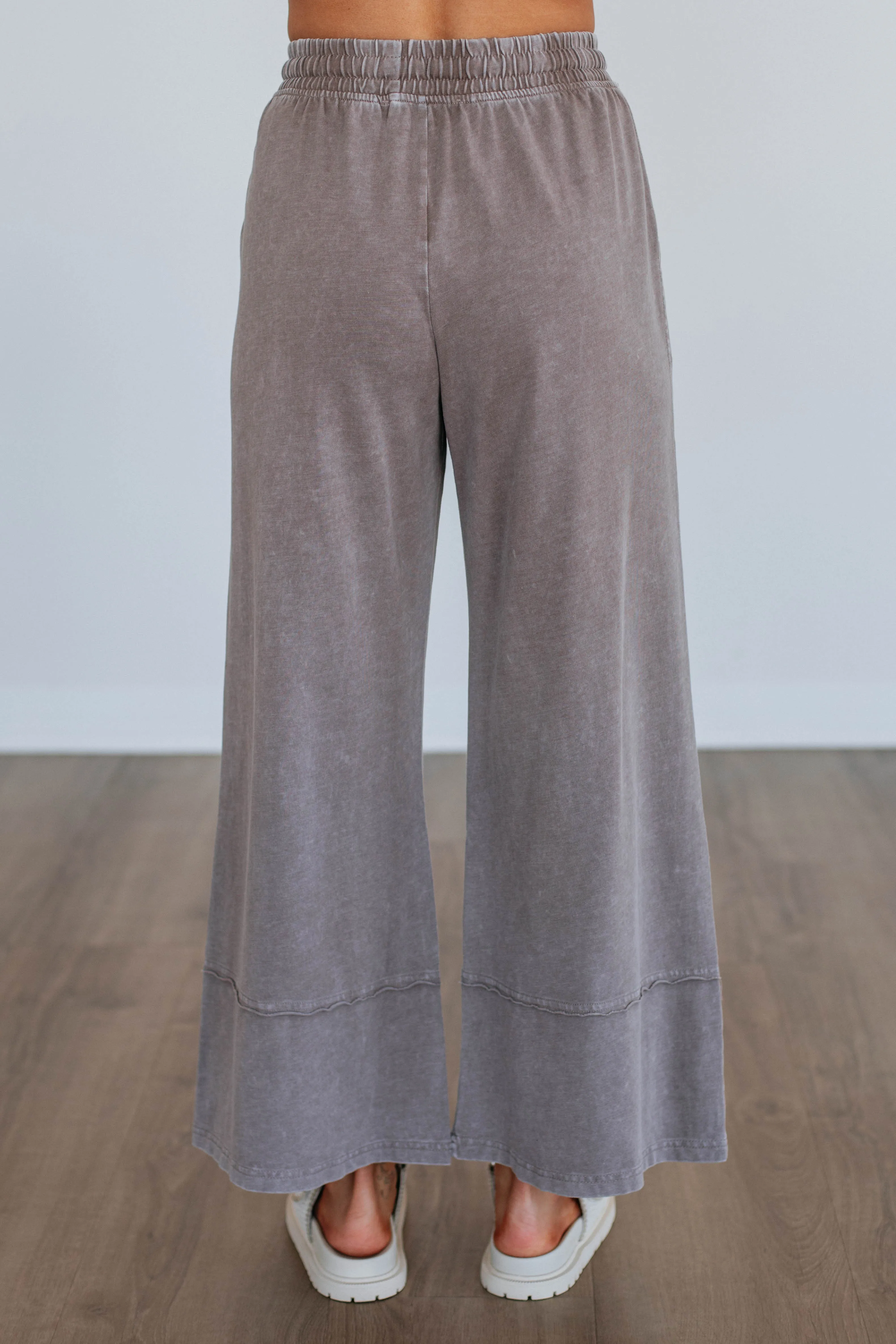 Zenia Wide Leg Pants - Mocha sold by Wild Oak Boutique product image thumbnail 5