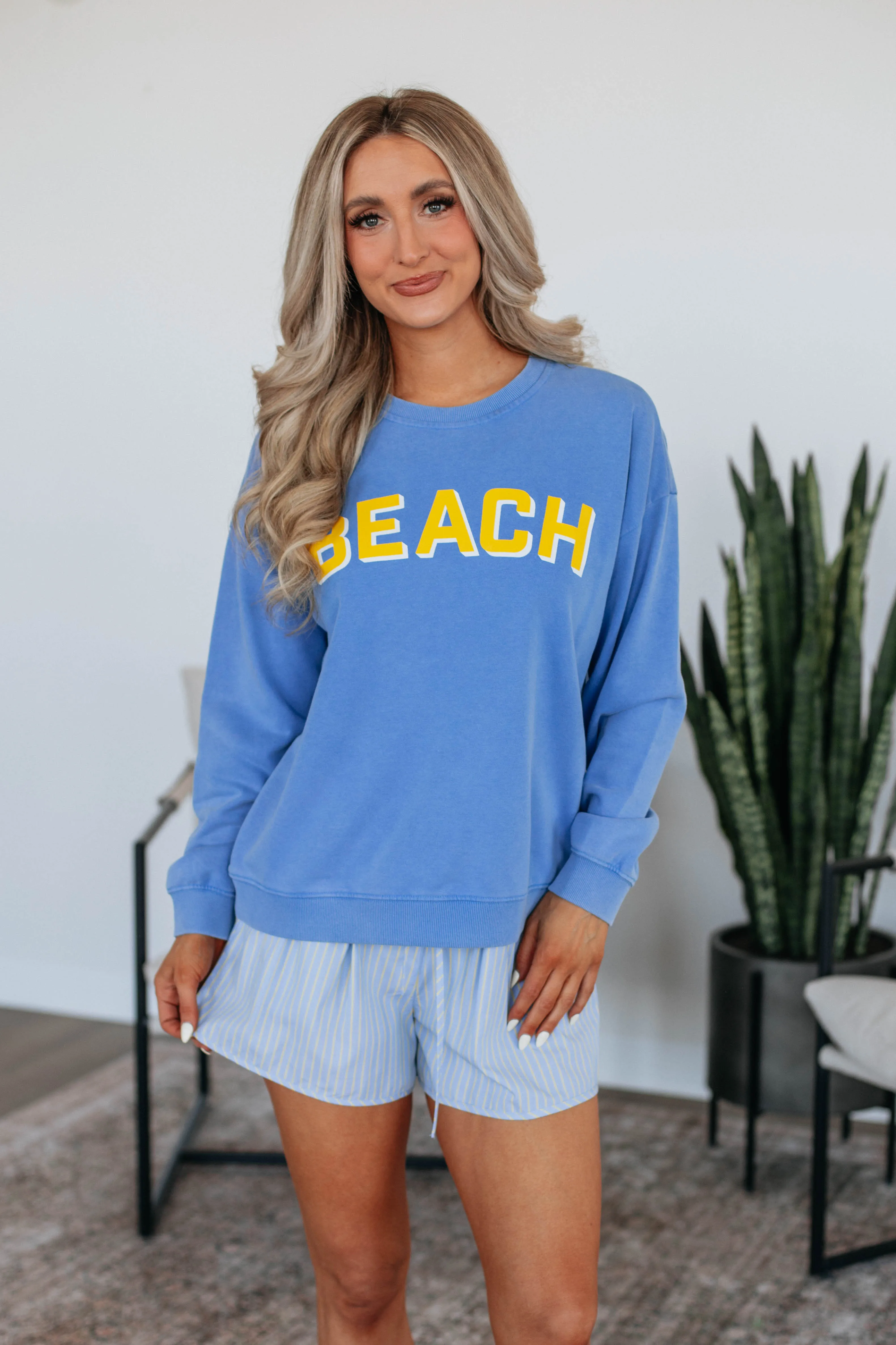 Beach Babe Crewneck sold by Wild Oak Boutique