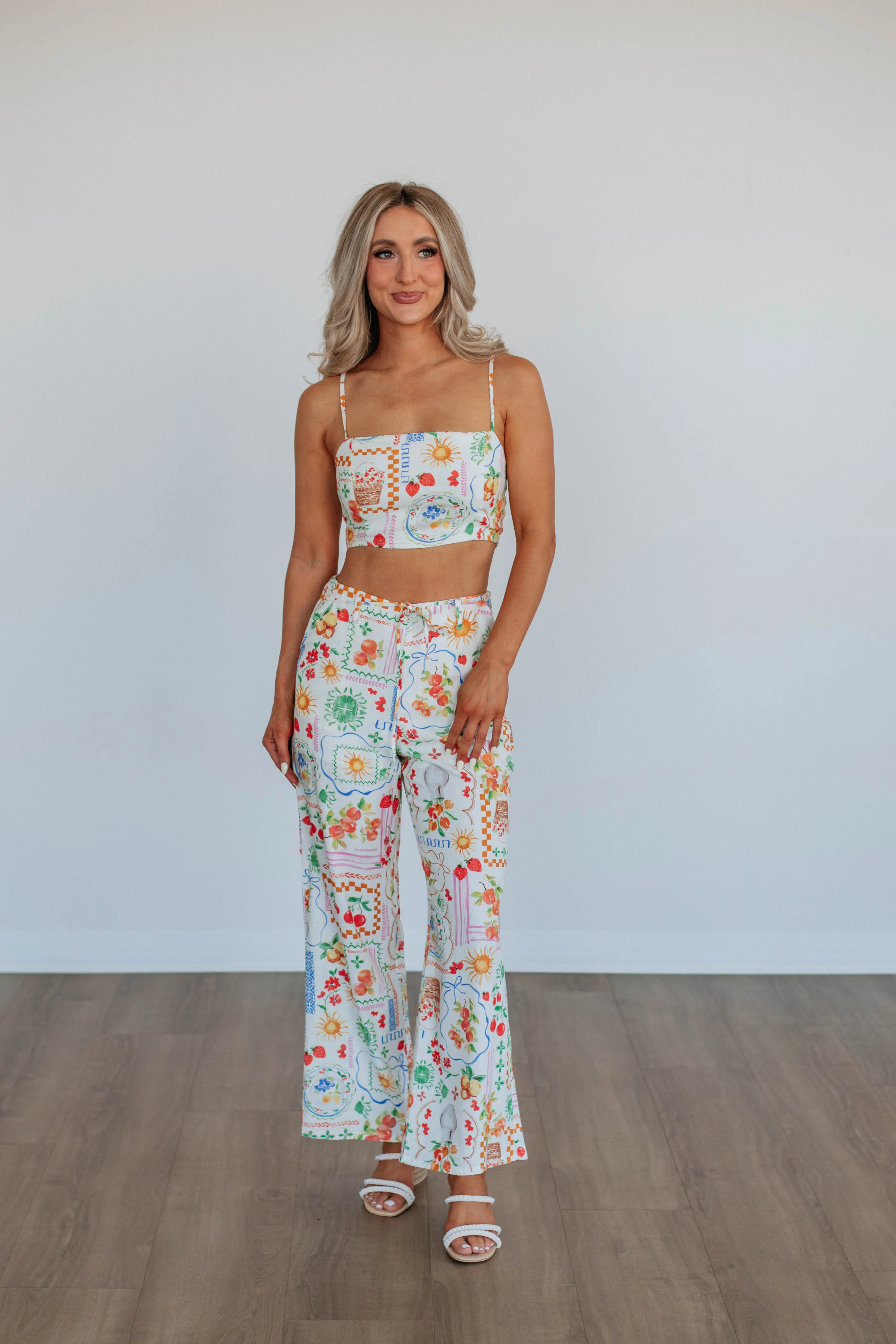 Garden Groove Two-Piece Linen Set sold by Wild Oak Boutique product image thumbnail 3