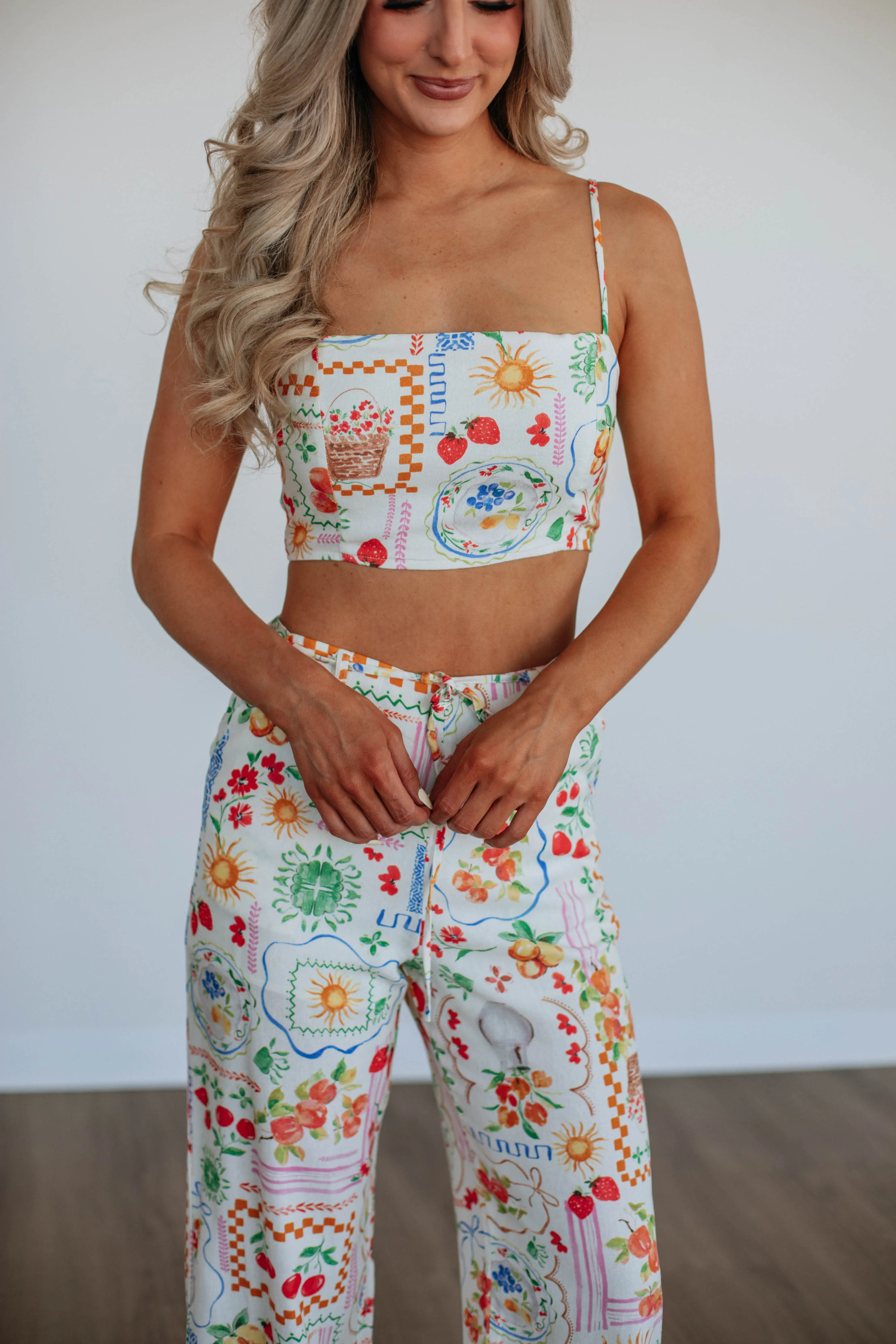 Garden Groove Two-Piece Linen Set sold by Wild Oak Boutique product image thumbnail 2