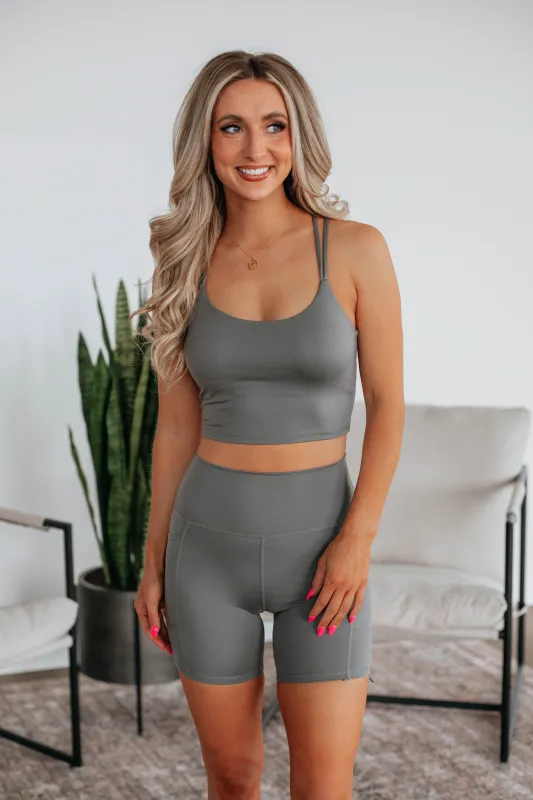 Tayten Sports Bra - Pebble sold by Wild Oak Boutique