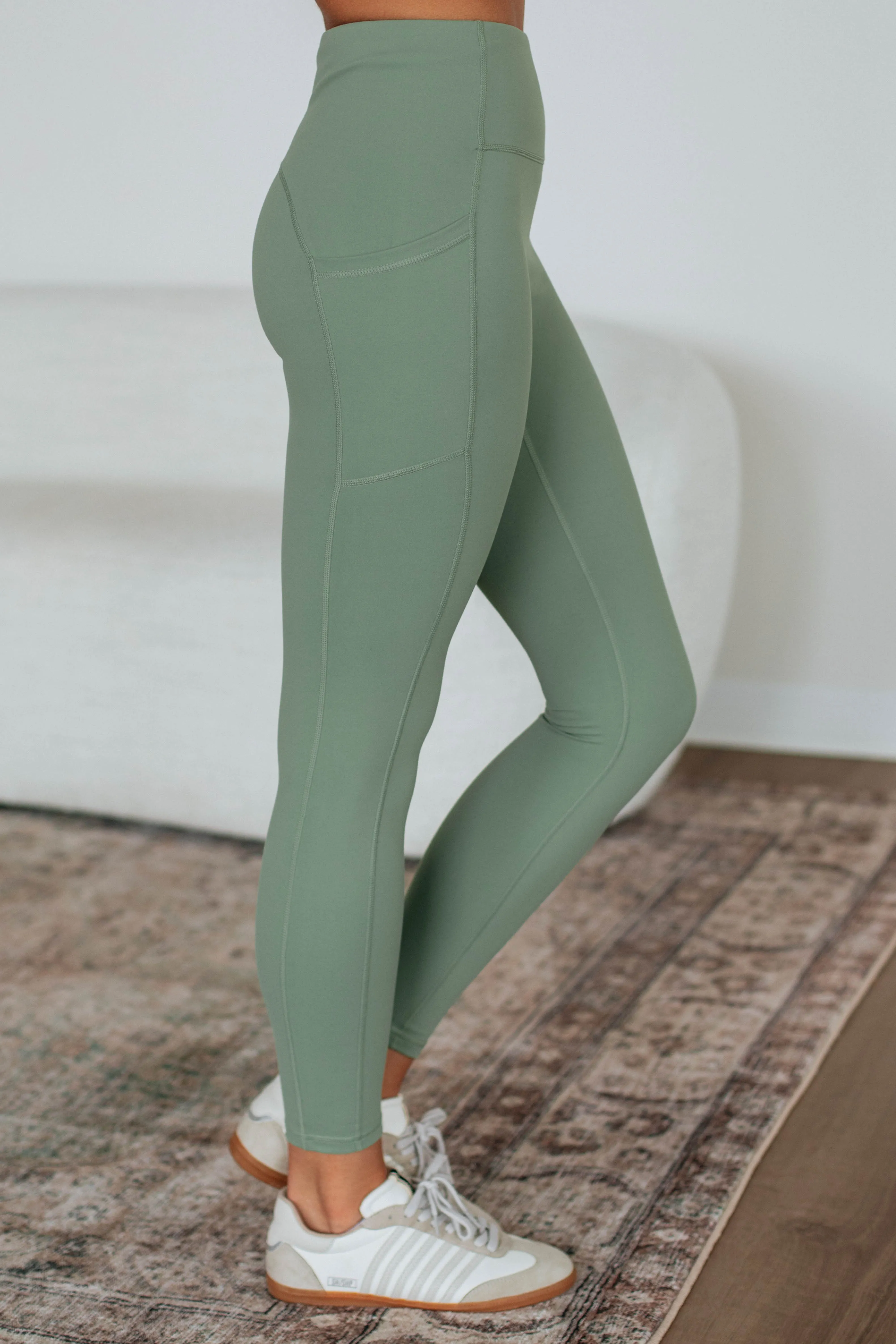 Maylor Active Leggings - Aloe sold by Wild Oak Boutique product image thumbnail 3