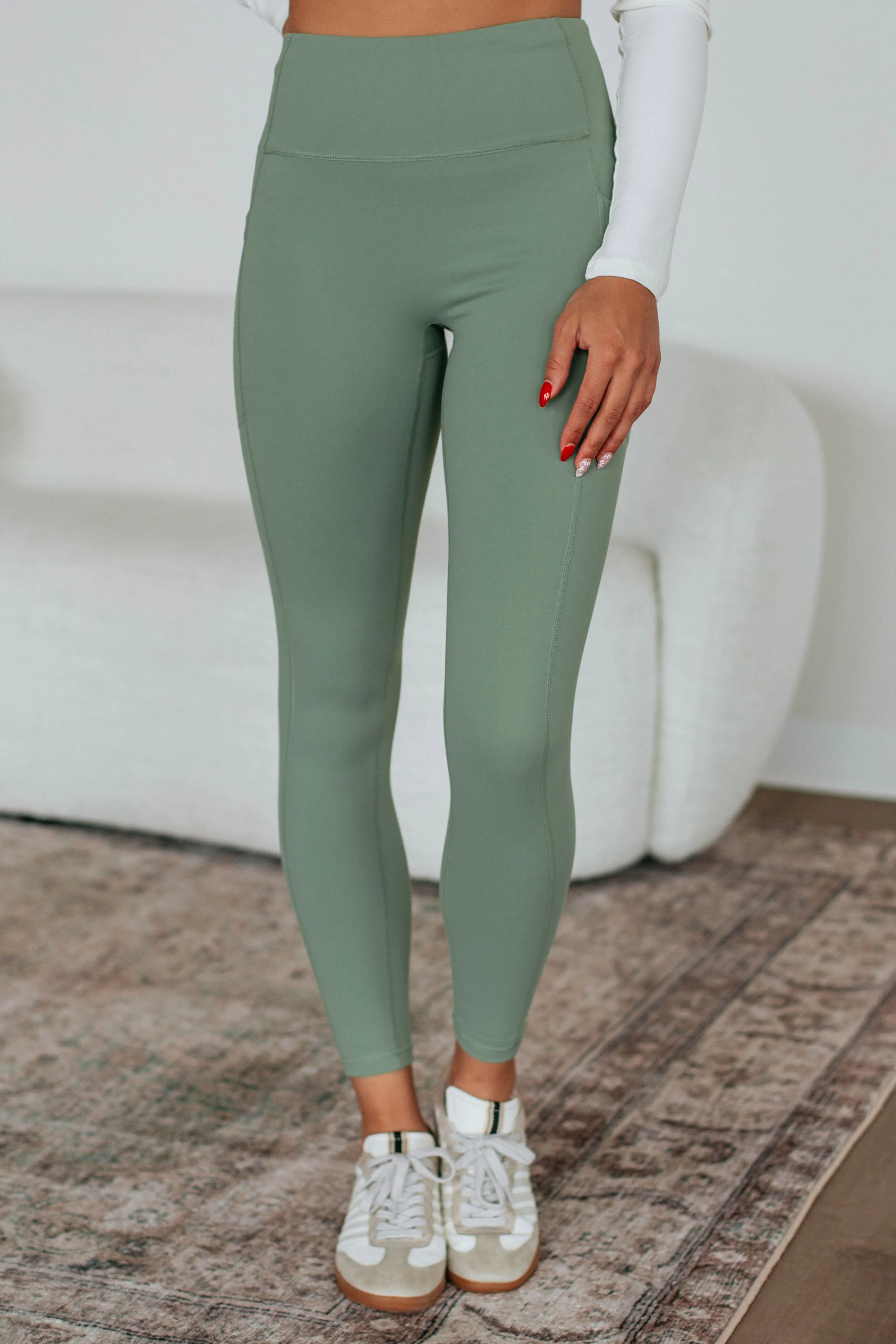 Maylor Active Leggings - Aloe sold by Wild Oak Boutique product image thumbnail 2