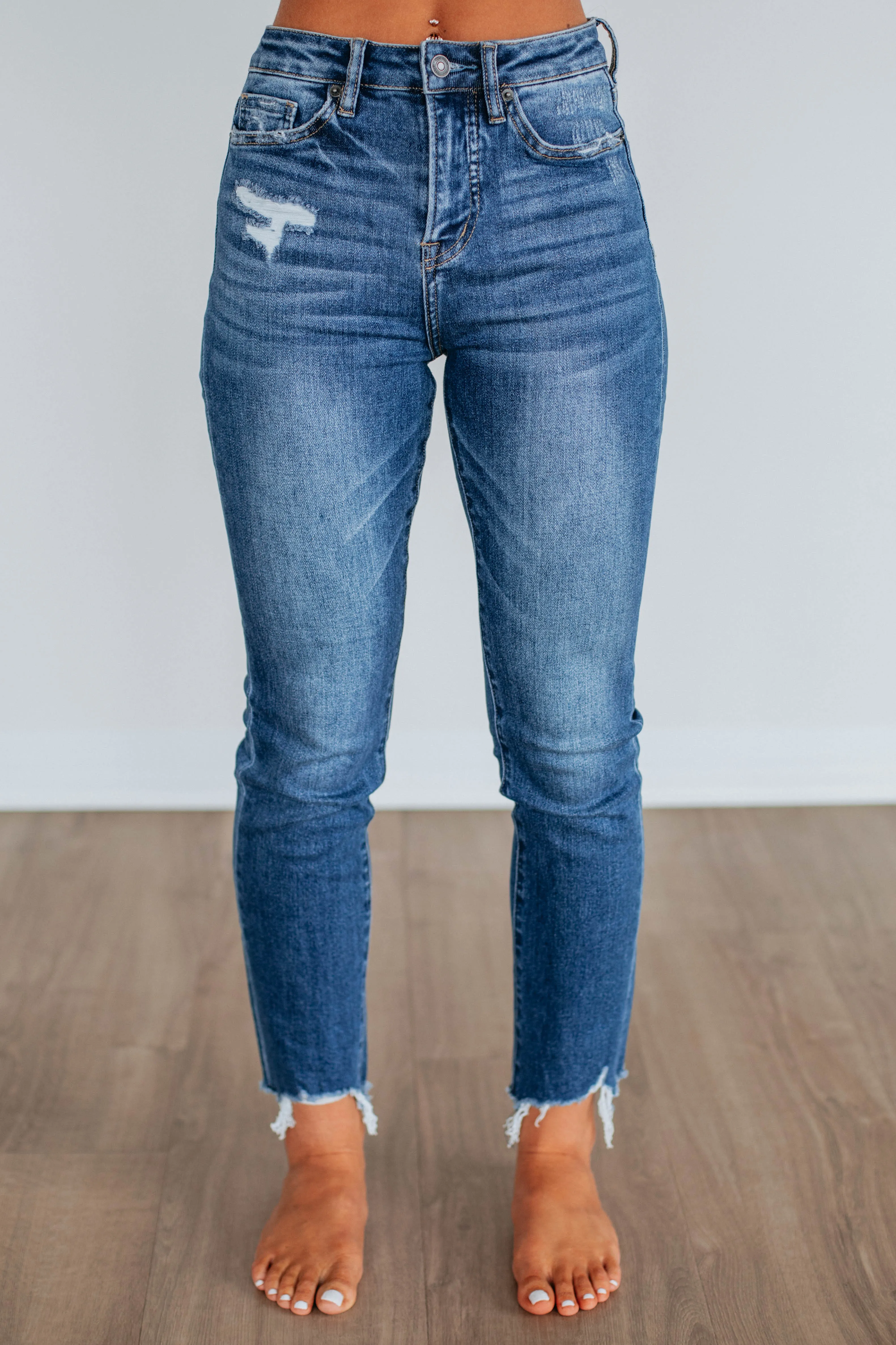 Jeniva Mica Jeans - Dark Wash sold by Wild Oak Boutique product image thumbnail 3