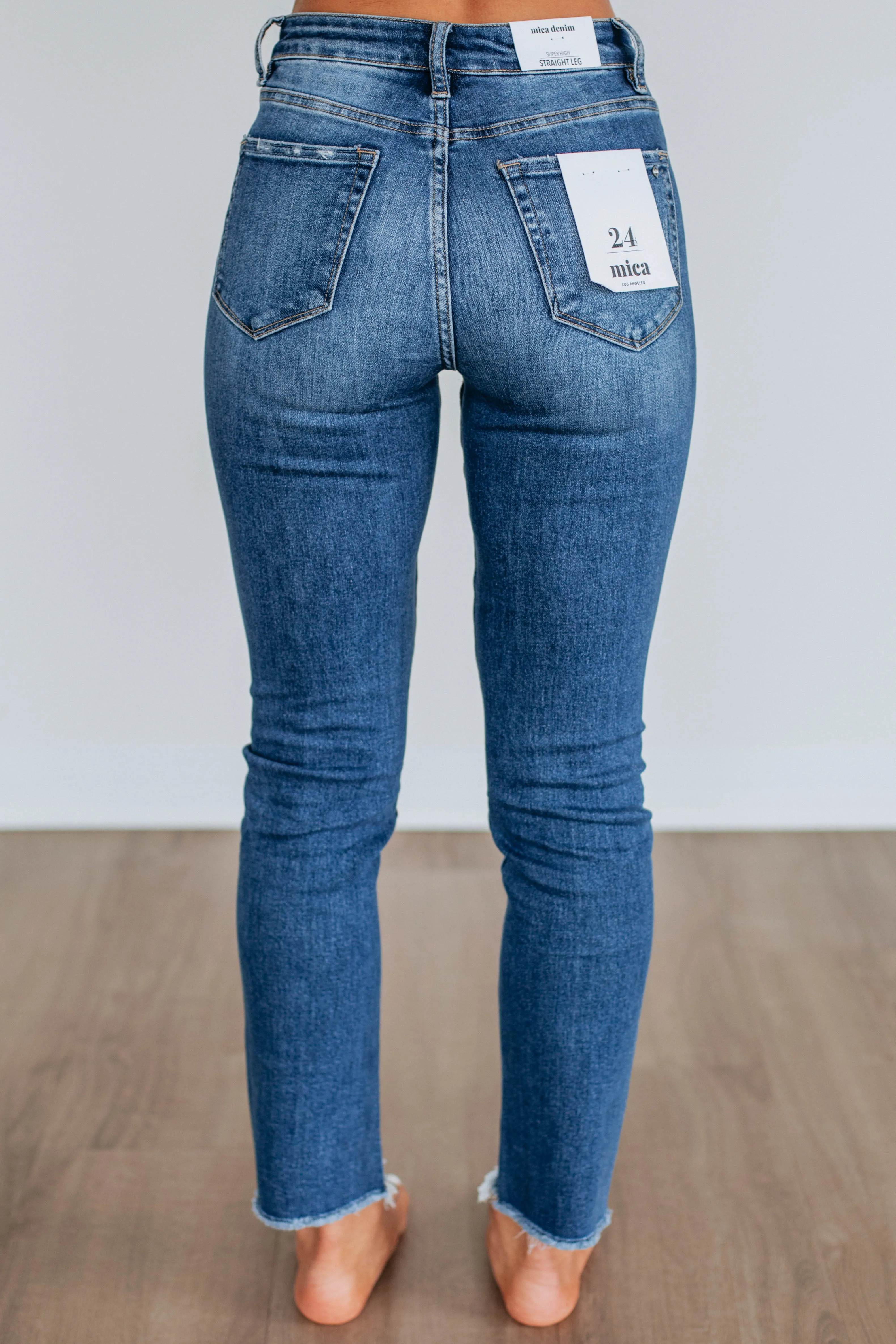 Jeniva Mica Jeans - Dark Wash sold by Wild Oak Boutique product image thumbnail 4