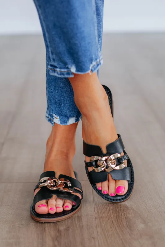 Current Mood Sandals - Black made by MIA