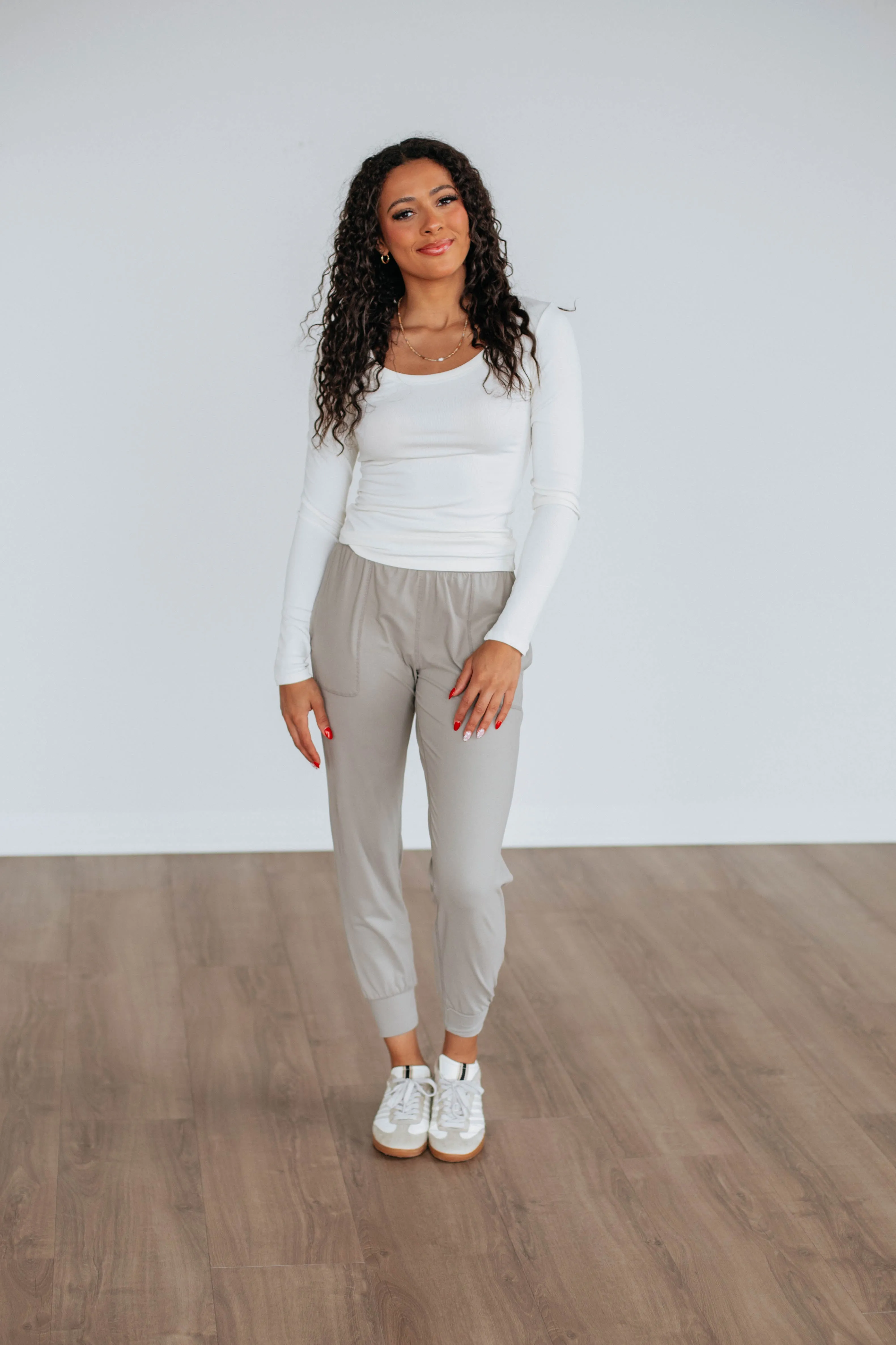 Cloud Nine Joggers - Stone sold by Wild Oak Boutique product image thumbnail 5