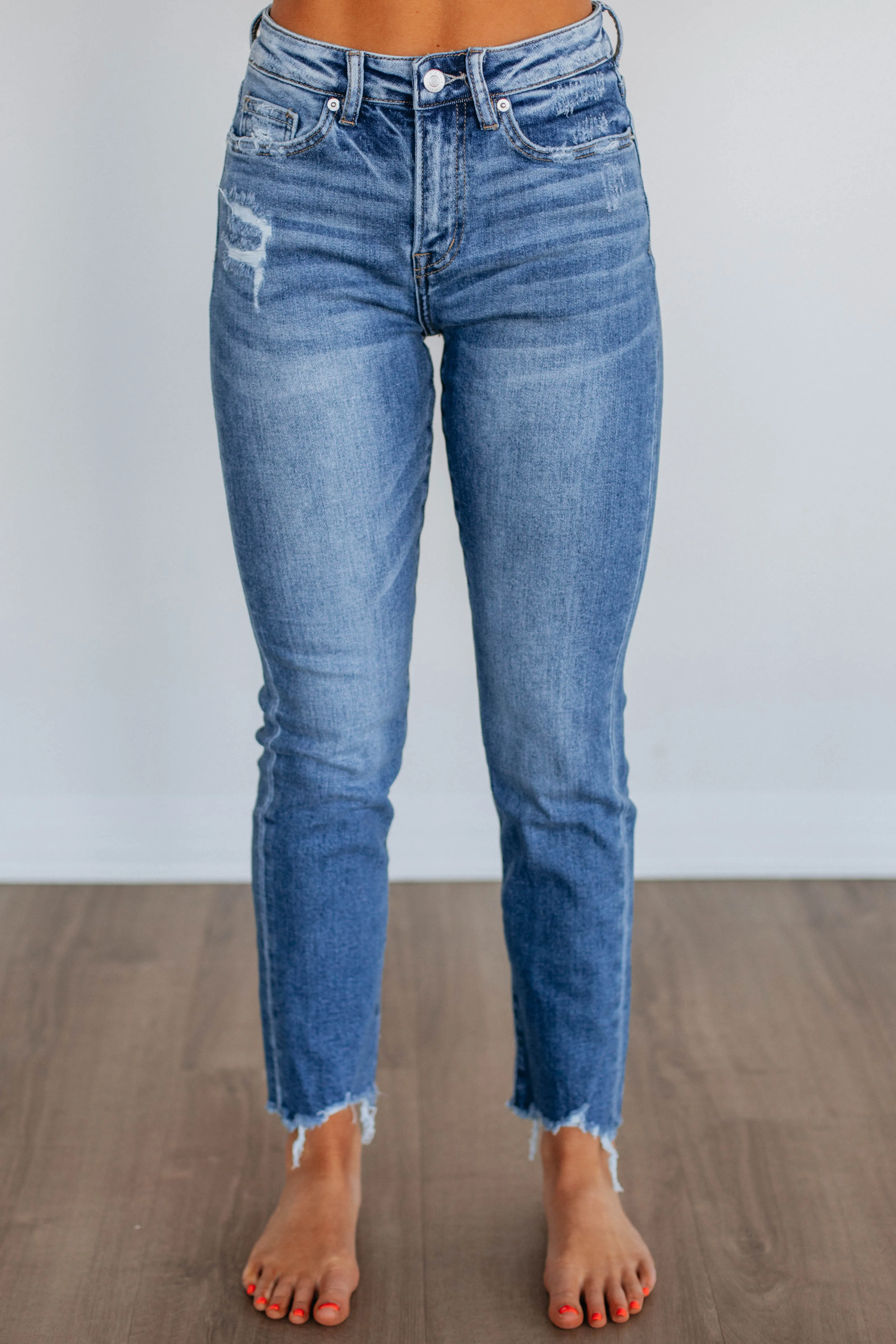 Jeniva Mica Jeans - Medium Wash sold by Wild Oak Boutique product image thumbnail 3