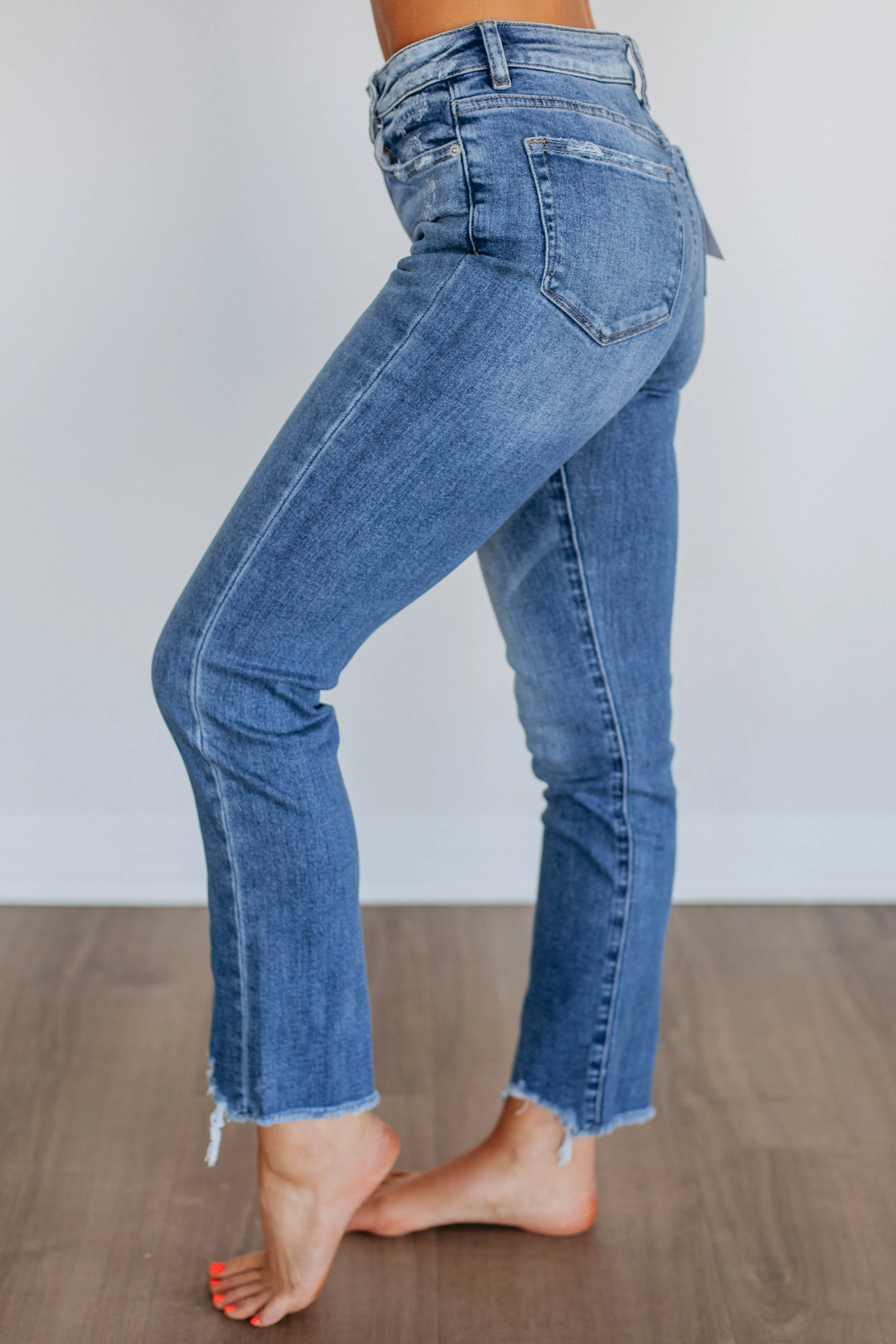 Jeniva Mica Jeans - Medium Wash sold by Wild Oak Boutique product image thumbnail 2