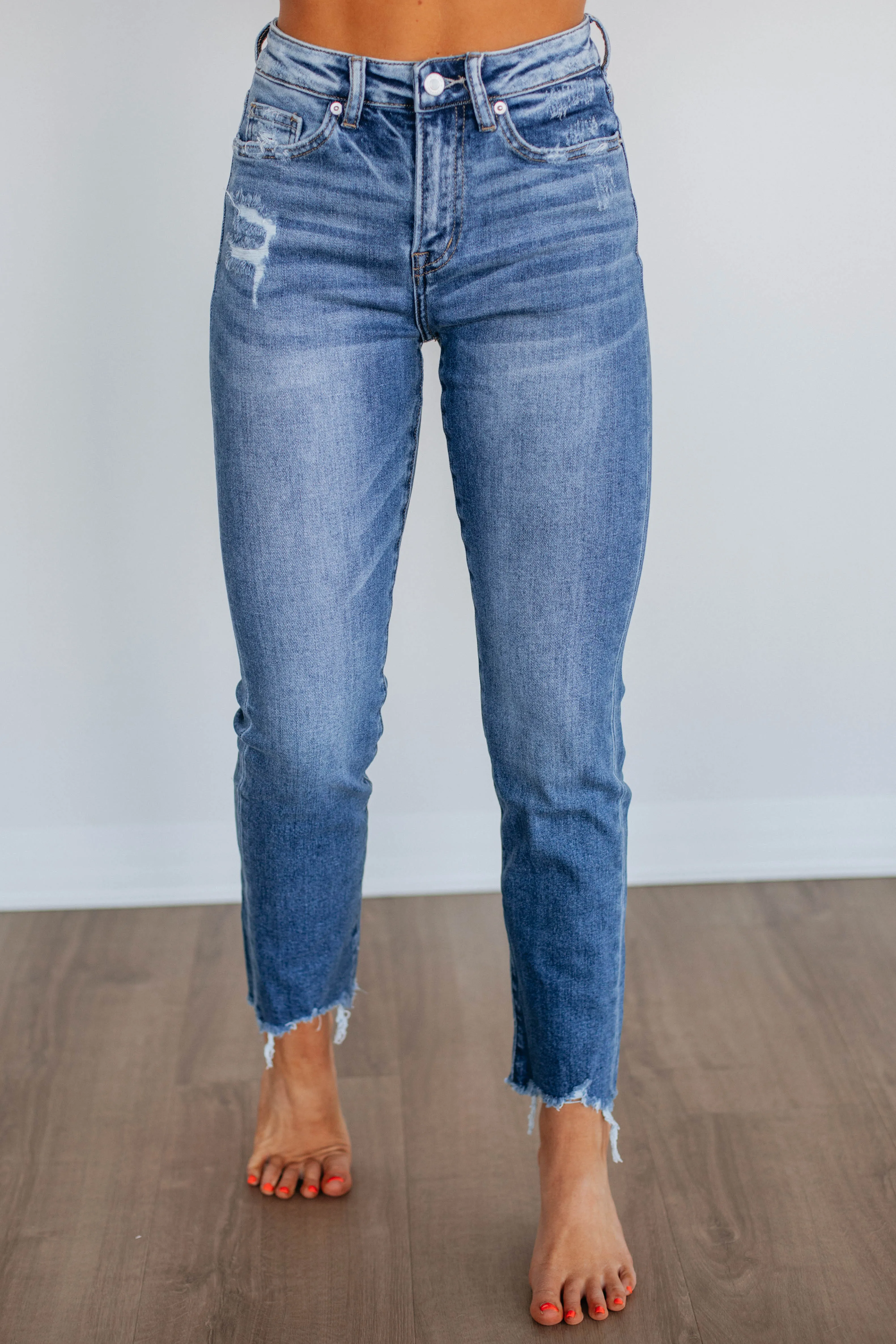 Jeniva Mica Jeans - Medium Wash sold by Wild Oak Boutique