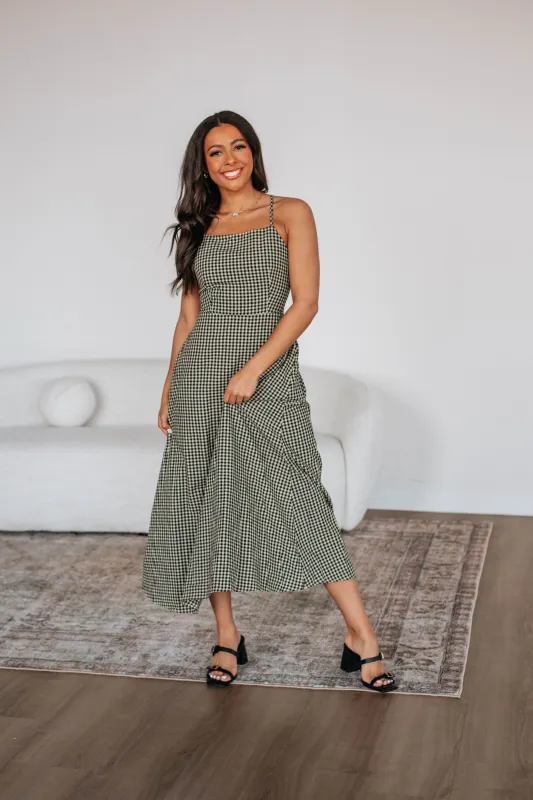 Breigh Gingham Dress sold by Wild Oak Boutique