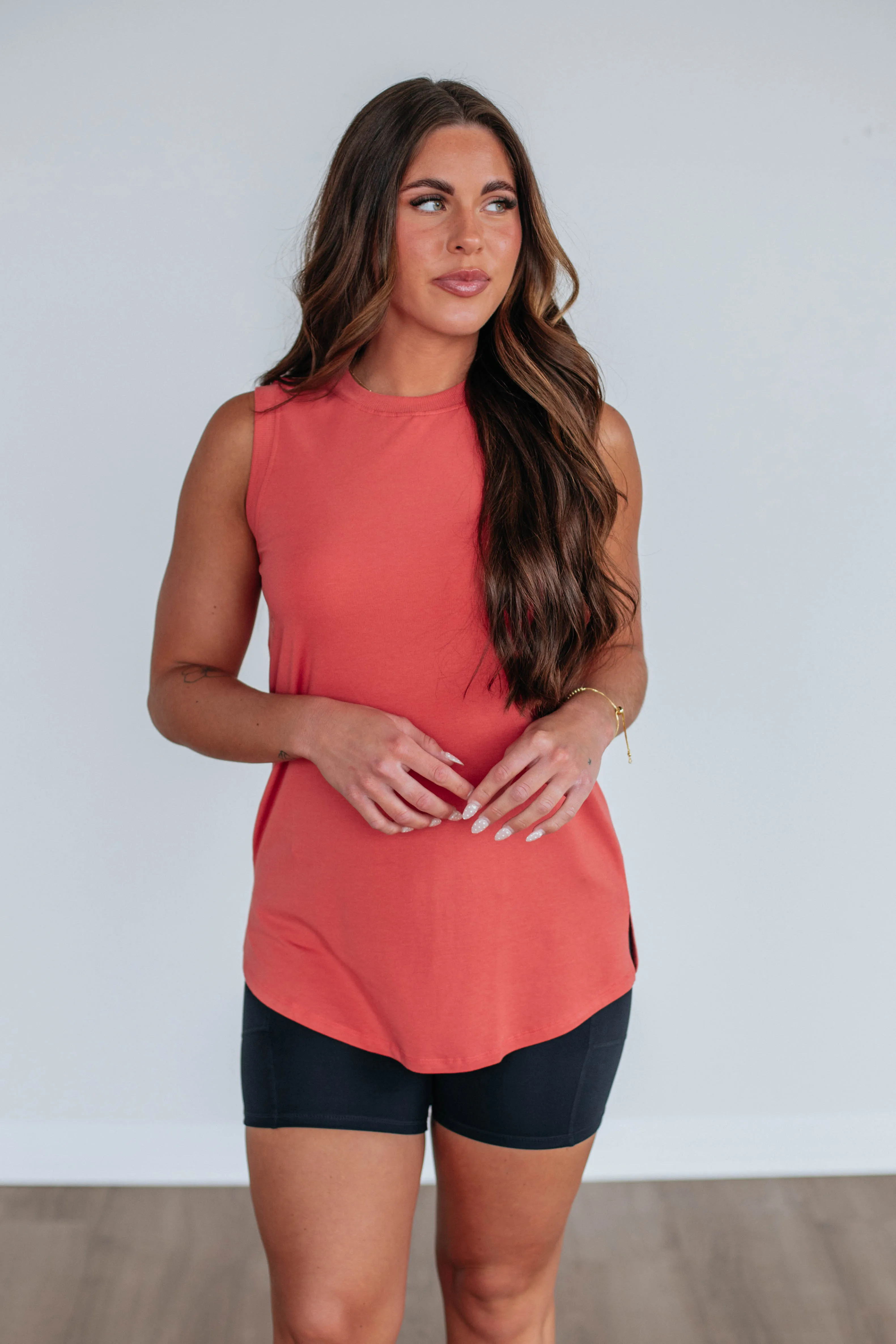 Elandra Basic Tank - Sienna sold by Wild Oak Boutique product image thumbnail 4