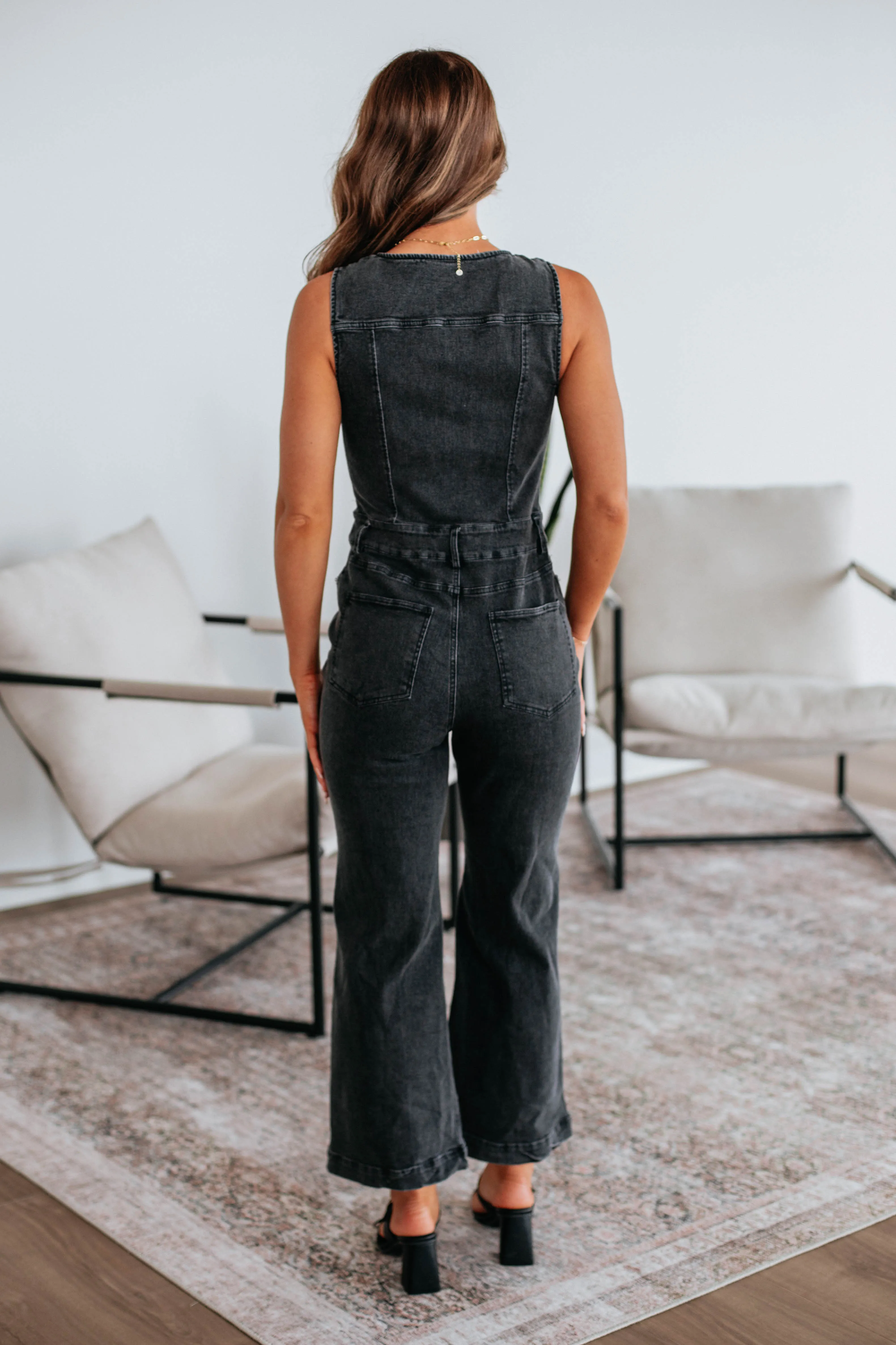 Laurita Denim Jumpsuit sold by Wild Oak Boutique product image thumbnail 5
