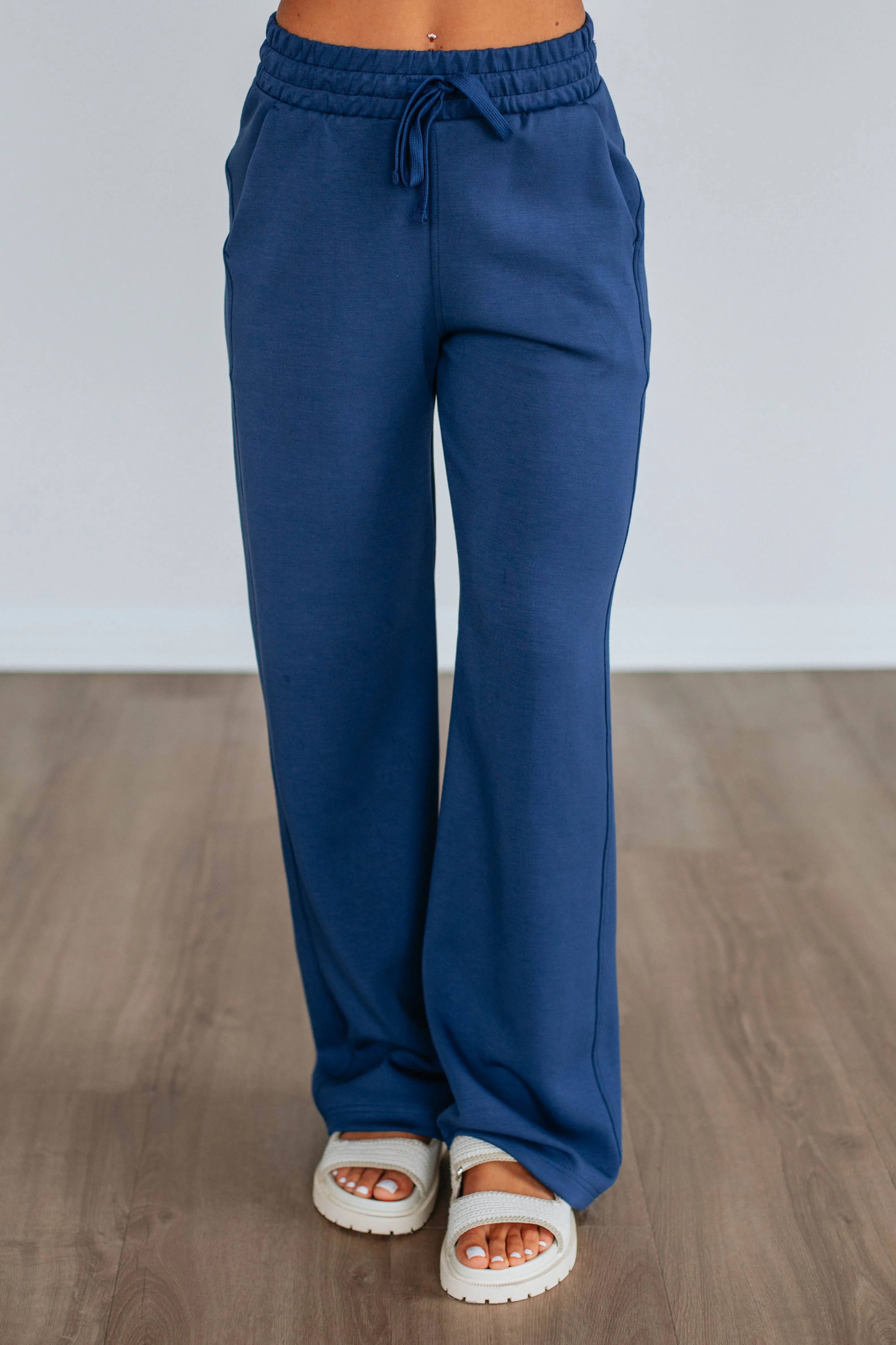 Kirsten Lounge Pants - Navy sold by Wild Oak Boutique