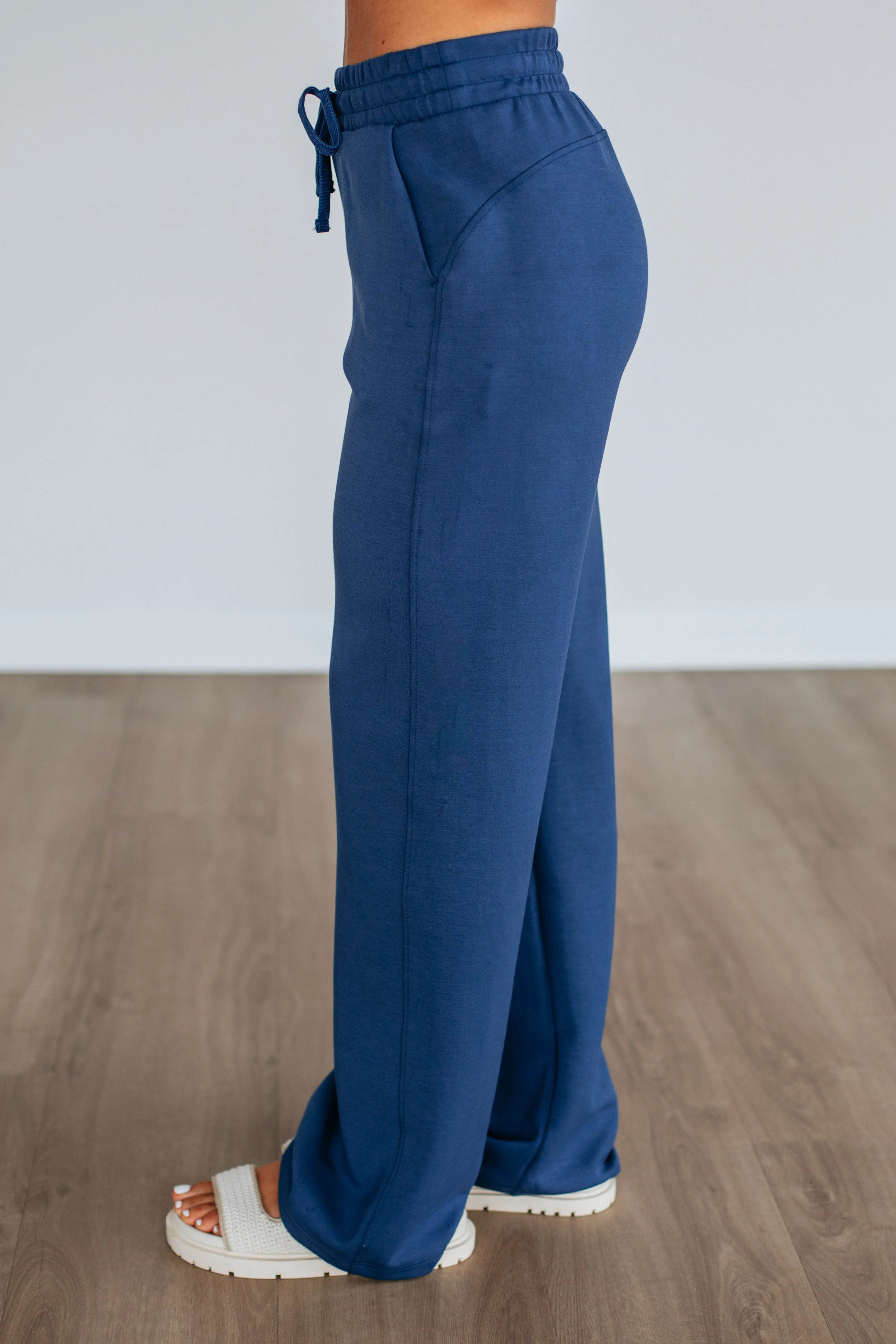 Kirsten Lounge Pants - Navy sold by Wild Oak Boutique product image thumbnail 3