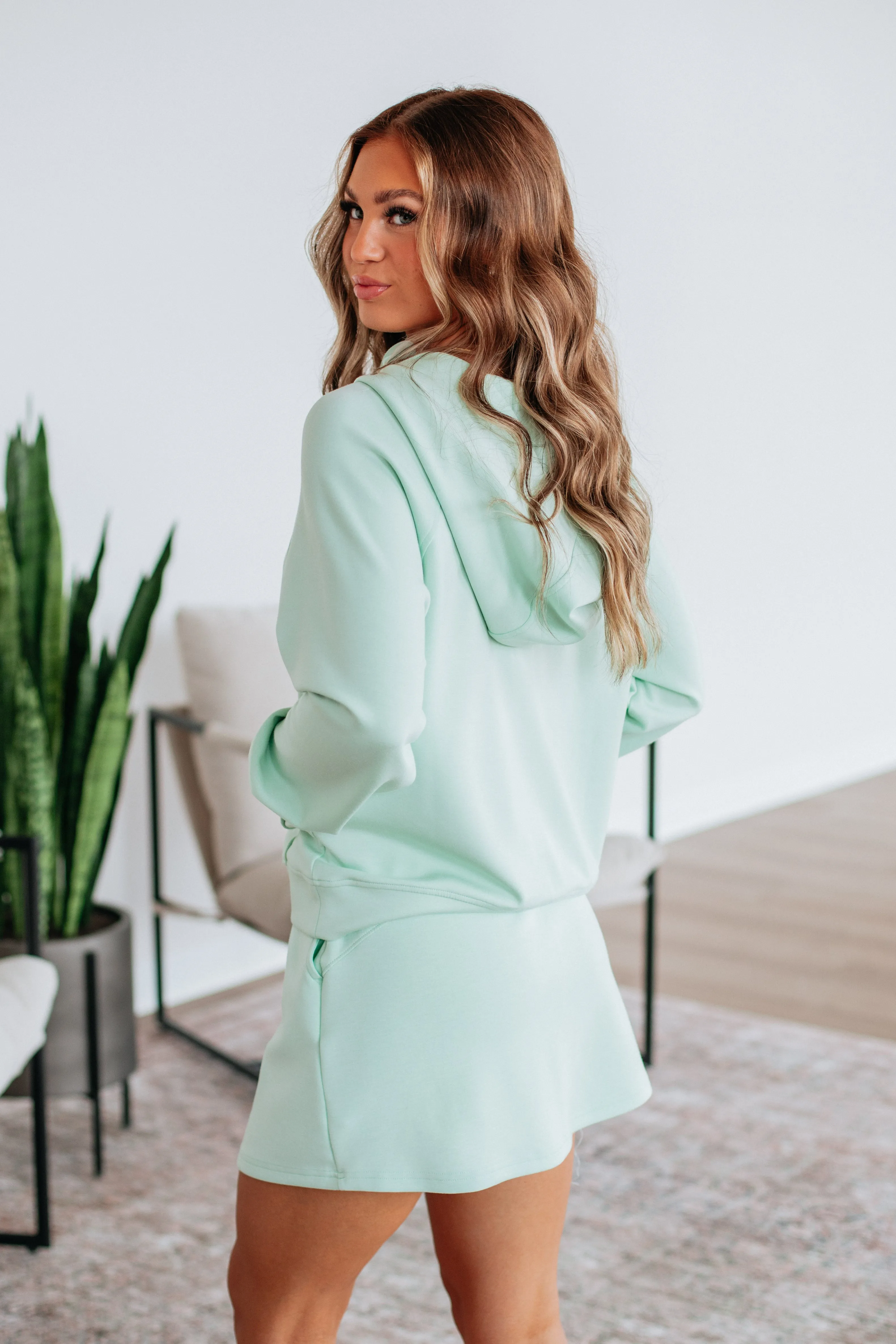 Aubrie Half-Zip Pullover - Mint sold by Wild Oak Boutique product image thumbnail 4