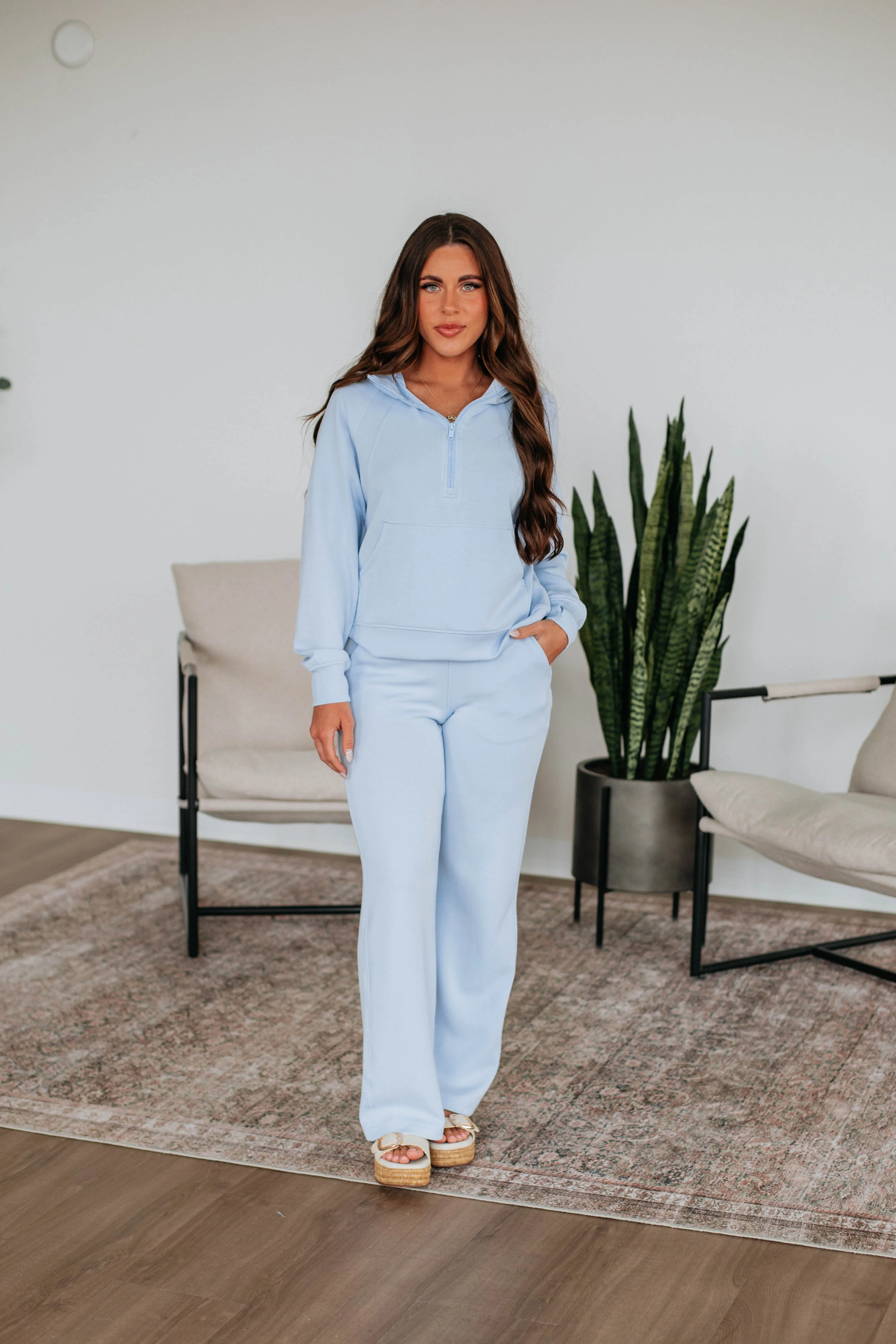 Aubrie Half-Zip Pullover - Frost sold by Wild Oak Boutique product image thumbnail 2