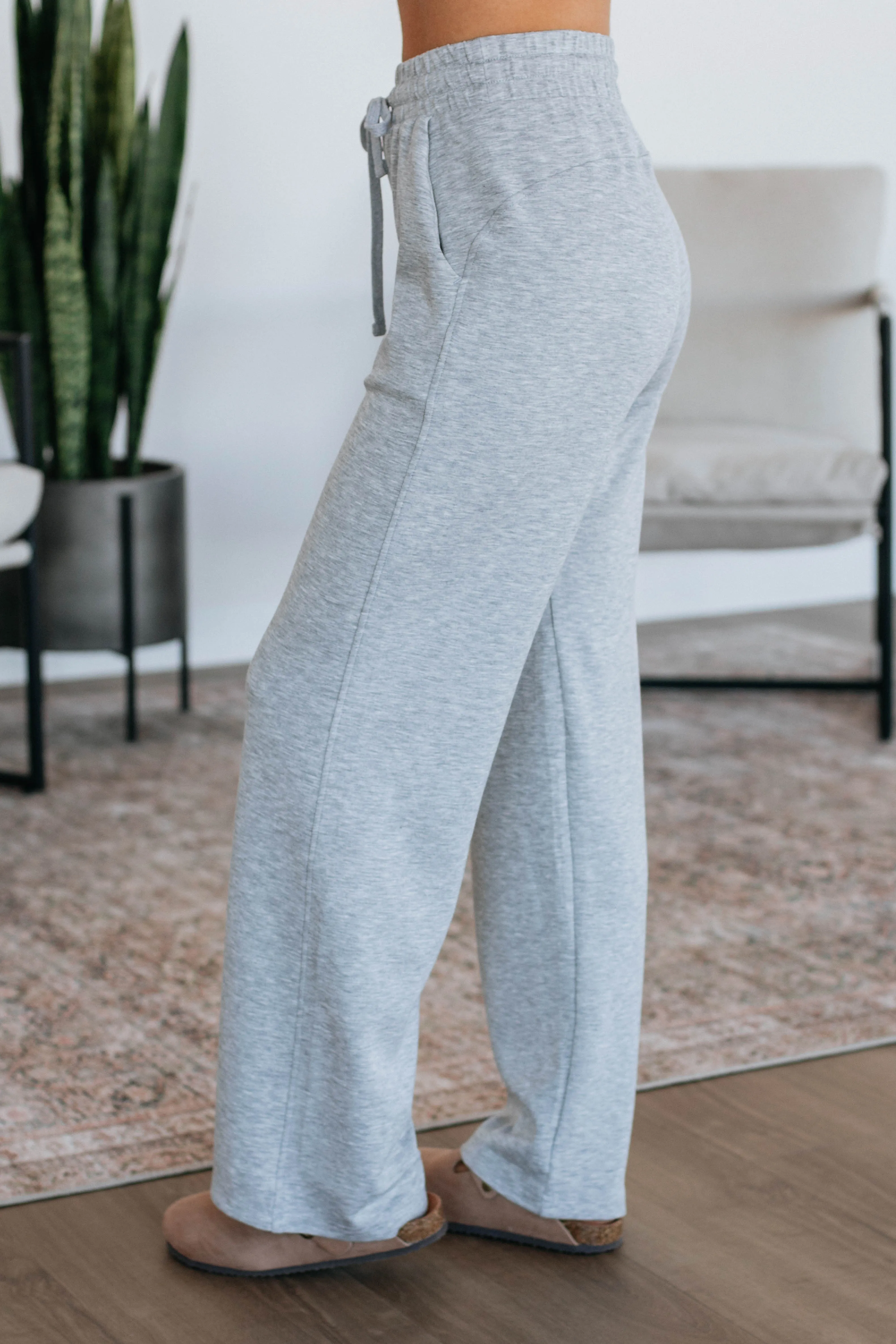 Kirsten Lounge Pants - Heather Grey sold by Wild Oak Boutique product image thumbnail 4