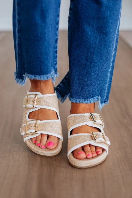 One Step Closer Sandals - Natural Mix sold by Wild Oak Boutique