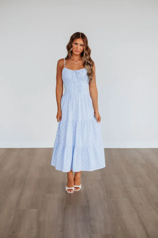 Louise Midi Dress sold by Wild Oak Boutique