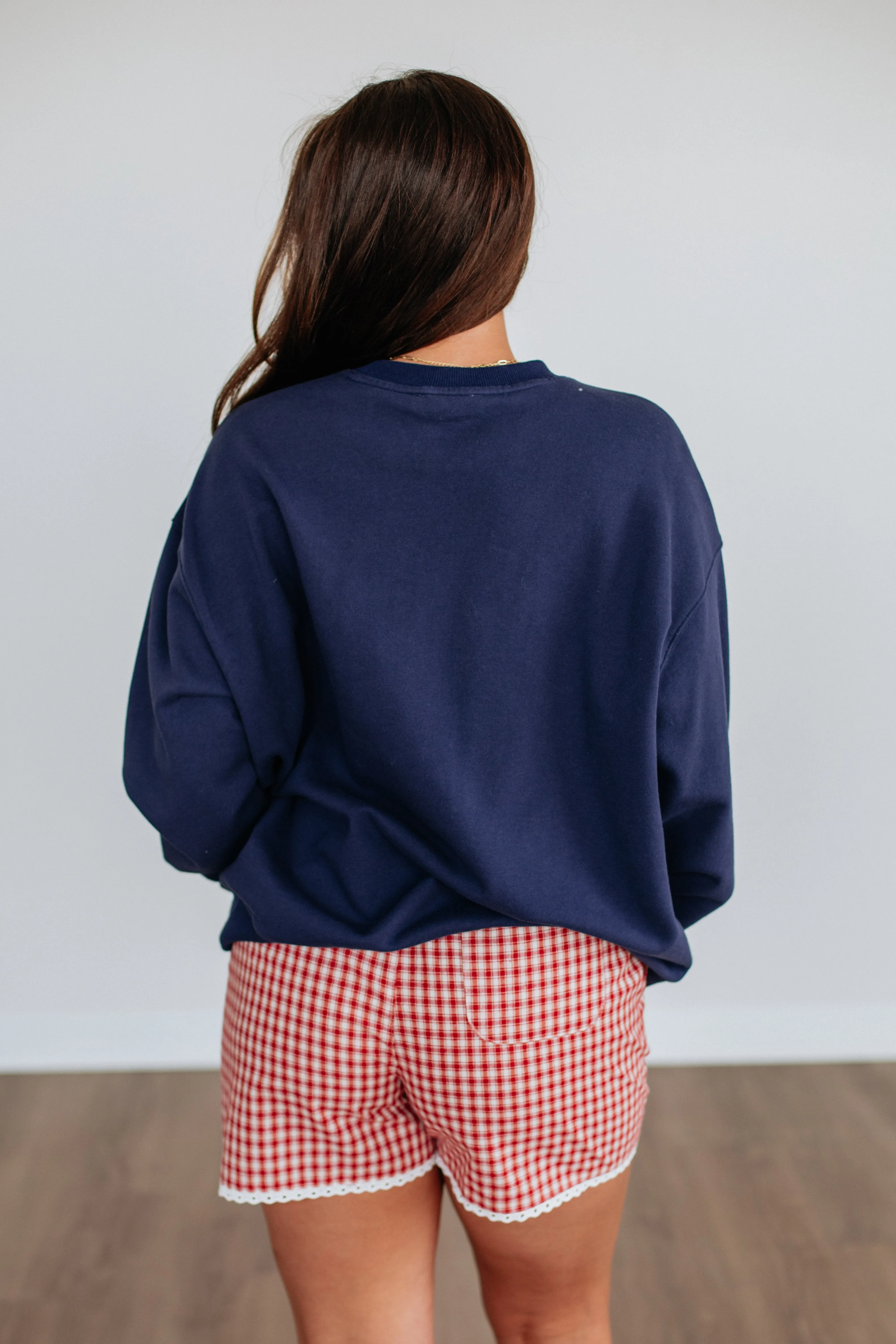 USA Pullover - Navy sold by Wild Oak Boutique product image thumbnail 5