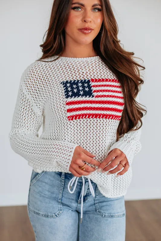 All-American Dreams Sweater sold by Wild Oak Boutique