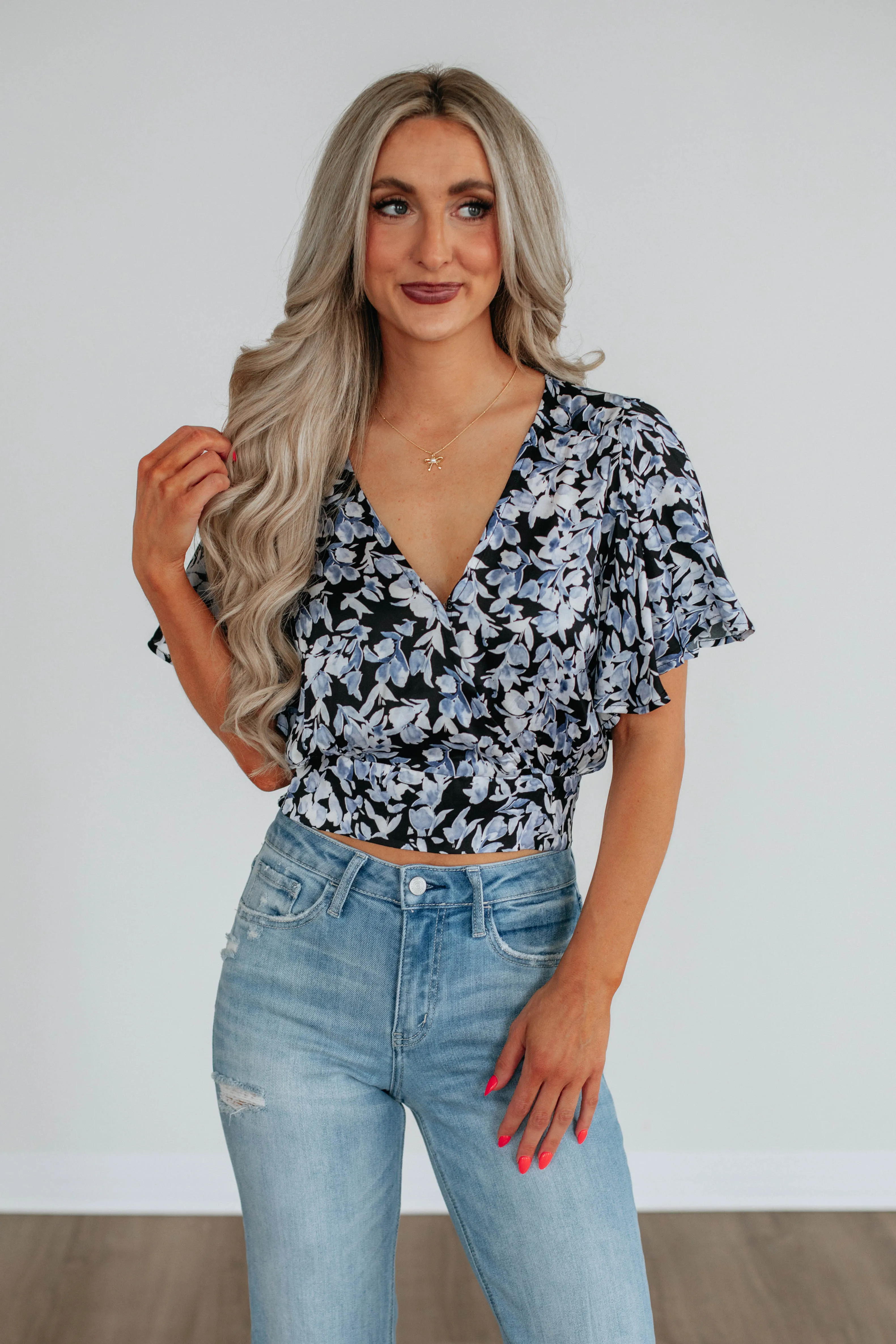 Lilo Floral Top sold by Wild Oak Boutique