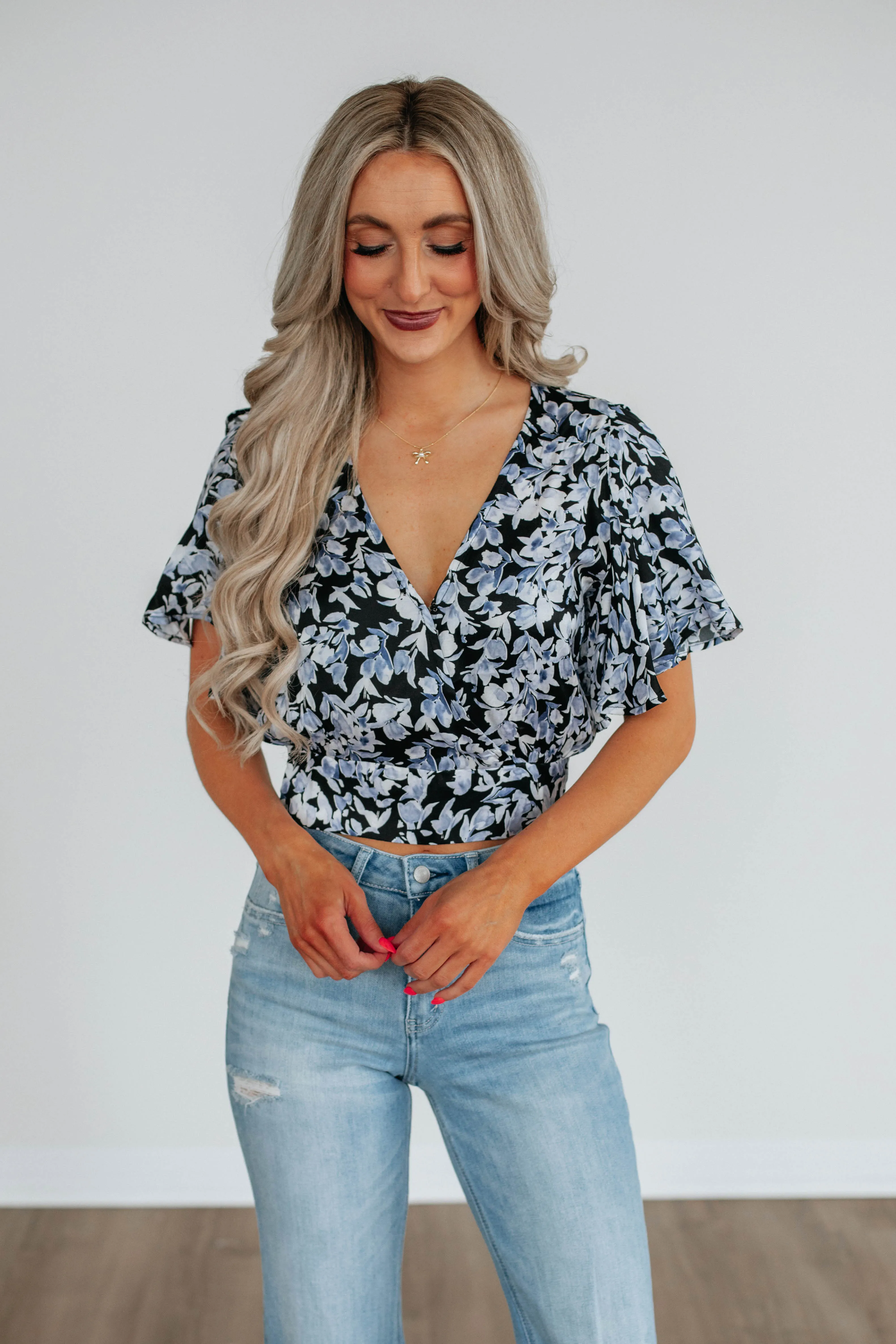 Lilo Floral Top sold by Wild Oak Boutique product image thumbnail 4