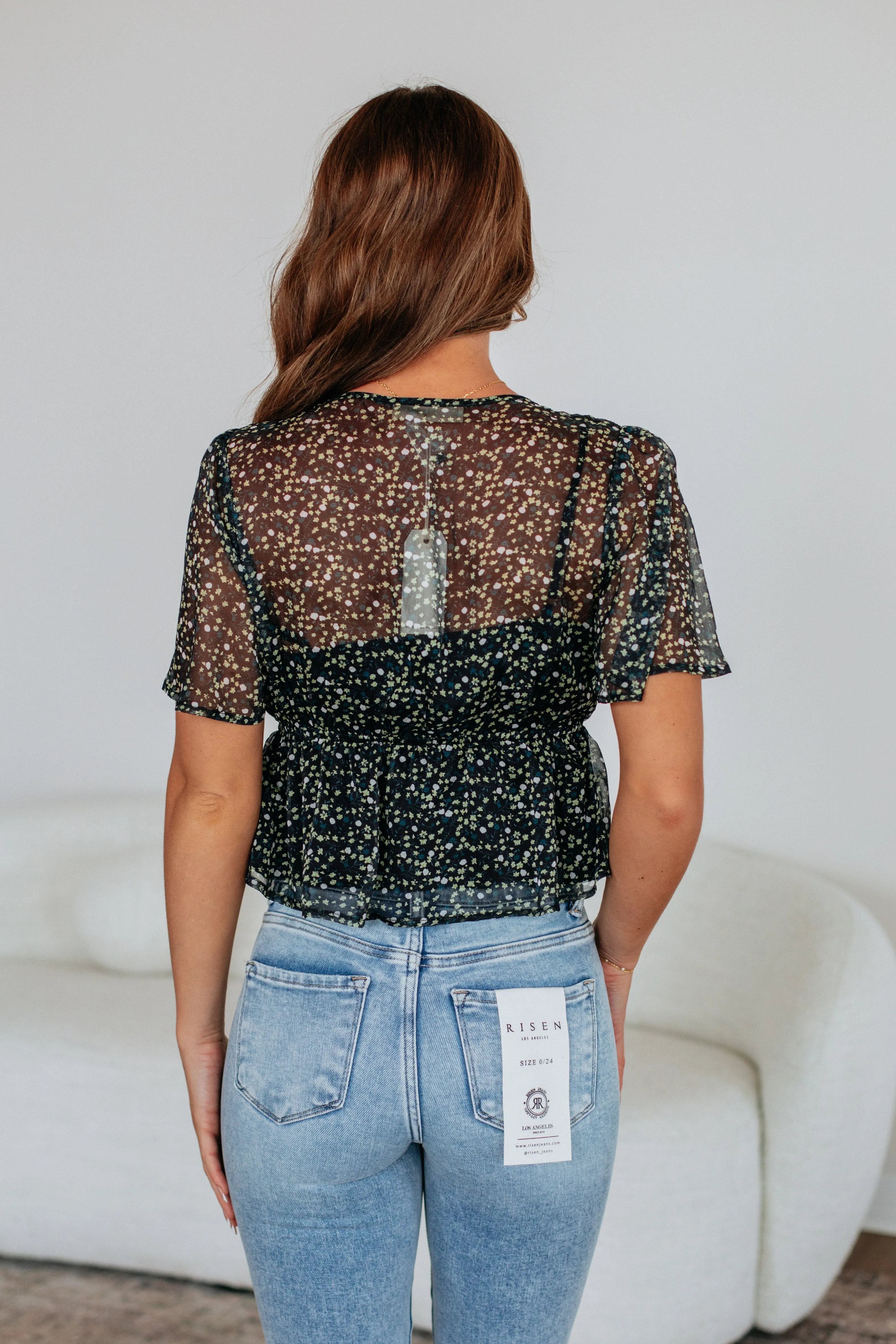 Kyera Floral Top sold by Wild Oak Boutique product image thumbnail 5