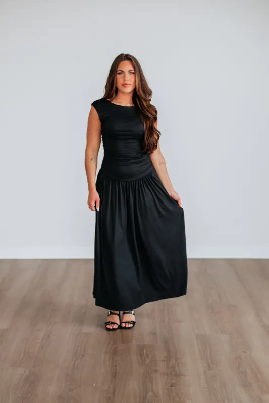 Klaire Ruched Dress sold by Wild Oak Boutique