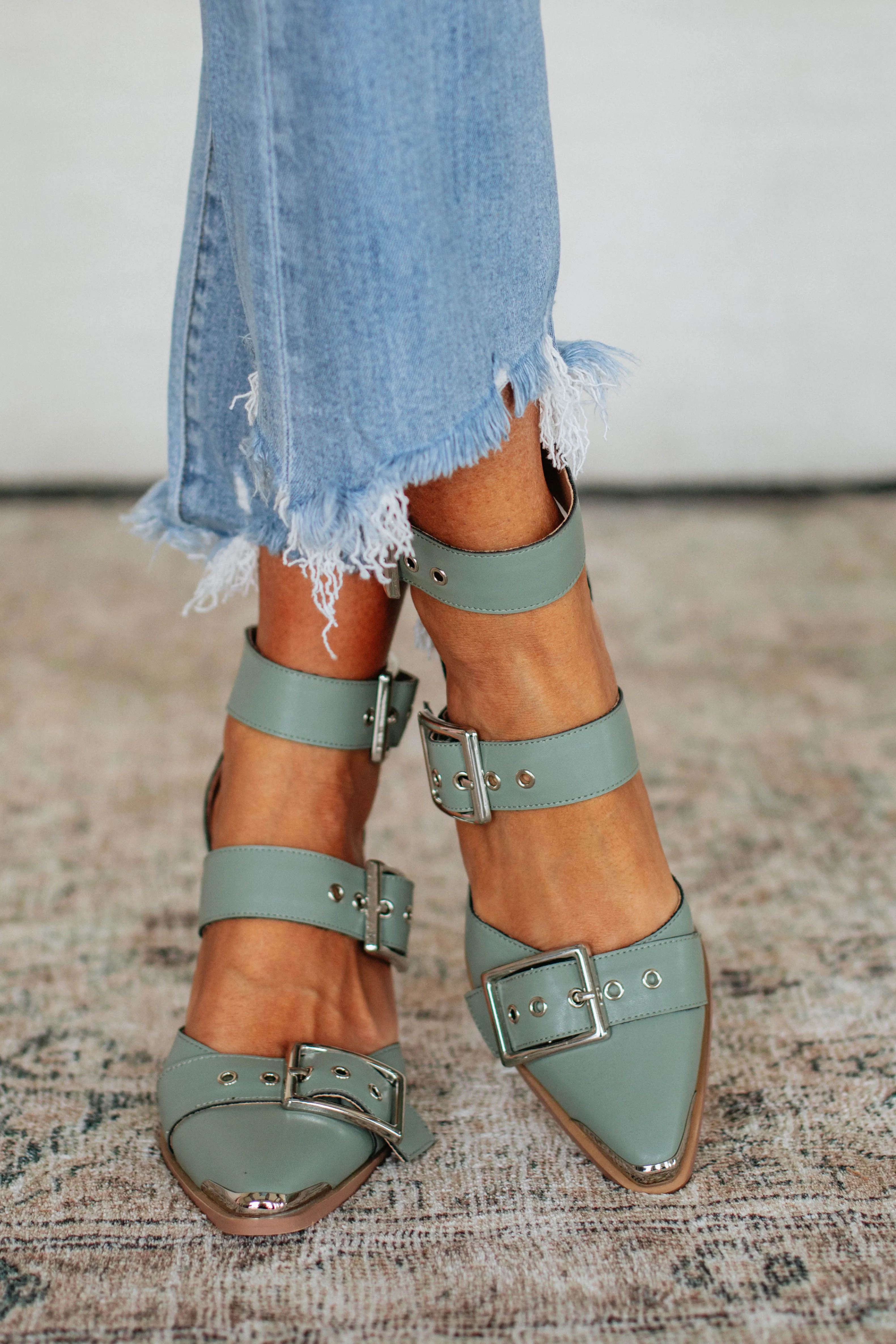 Proving My Point Heels - Sage sold by Wild Oak Boutique product image thumbnail 5