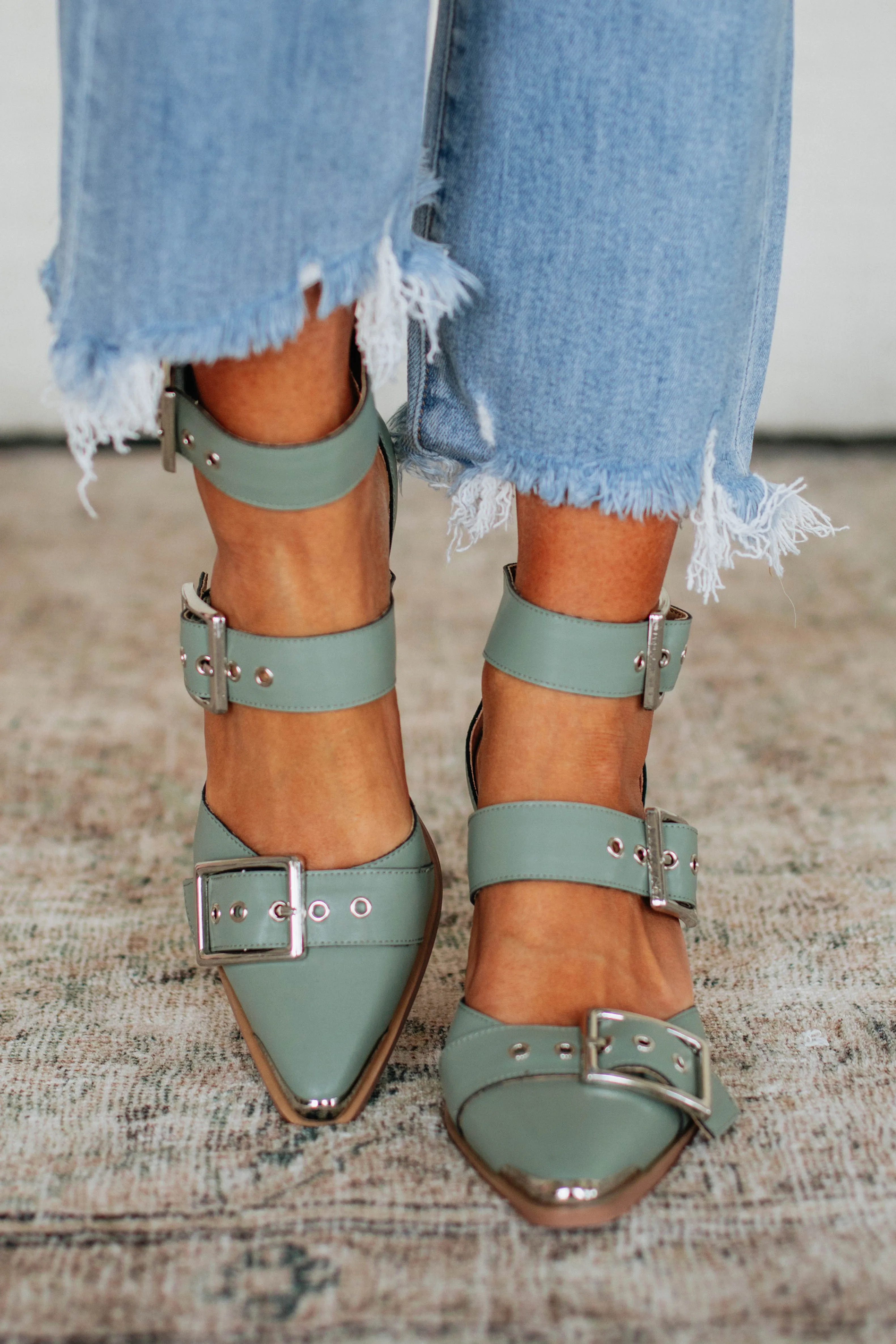 Proving My Point Heels - Sage sold by Wild Oak Boutique product image thumbnail 2