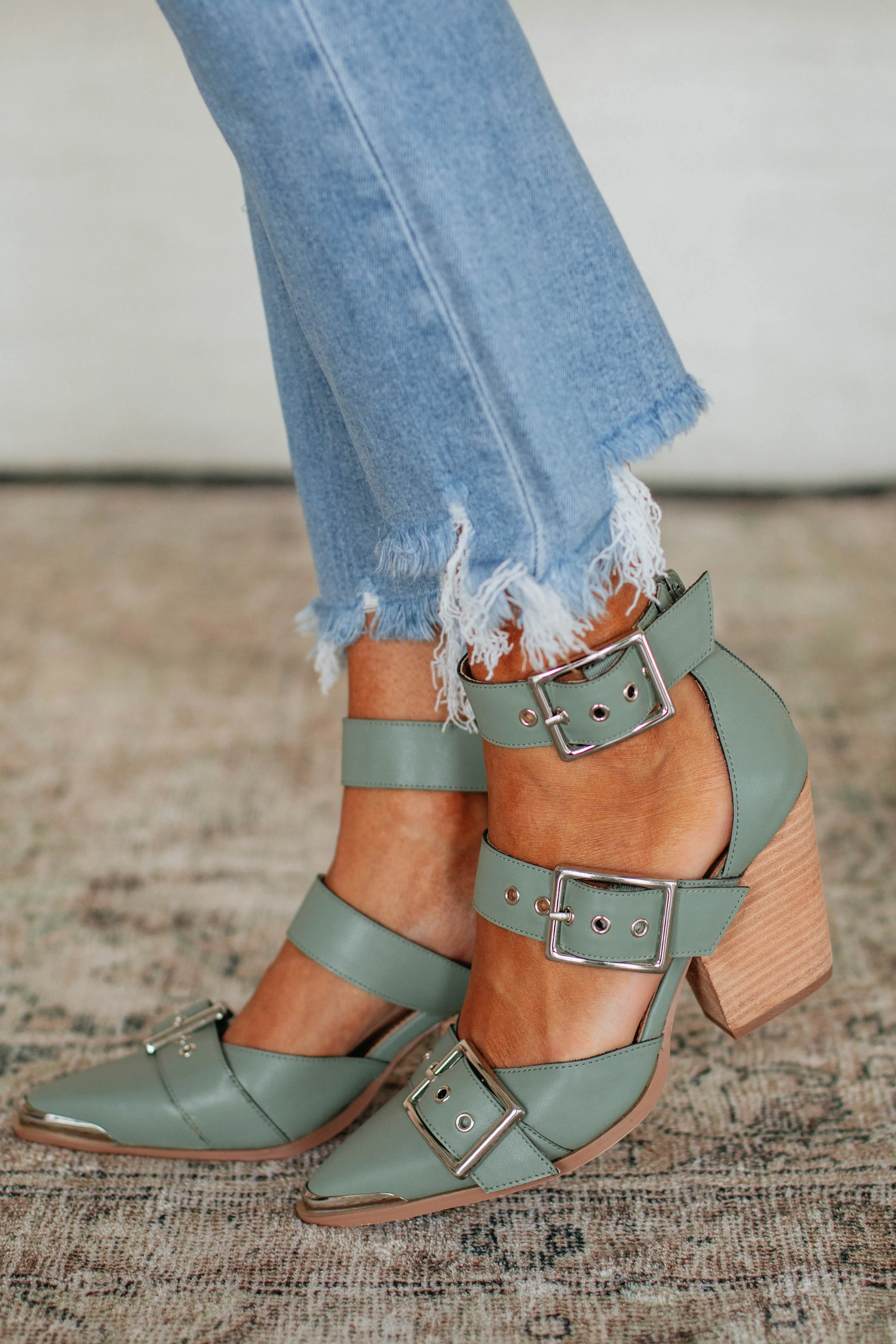 Proving My Point Heels - Sage sold by Wild Oak Boutique product image thumbnail 4