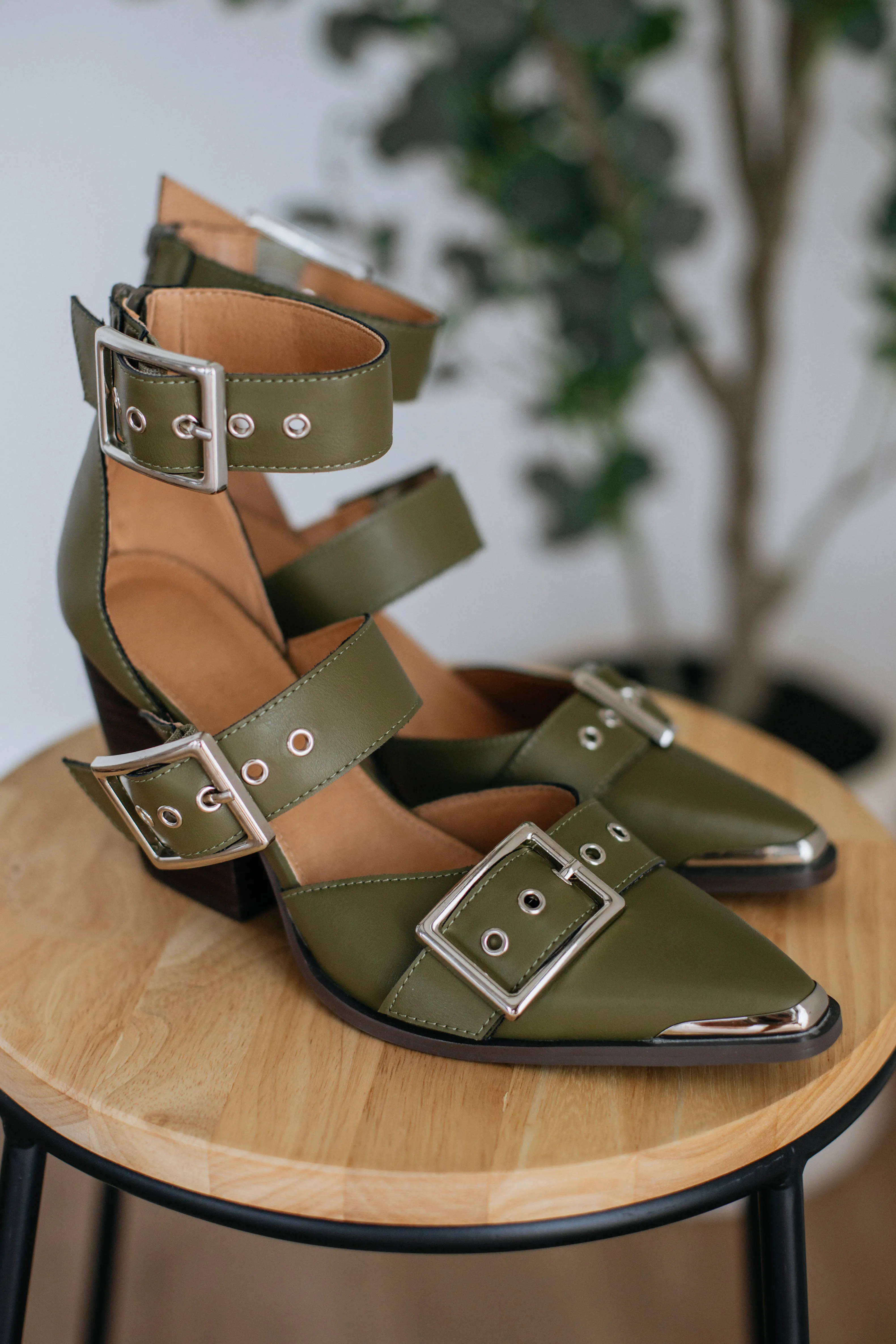Proving My Point Heels - Olive sold by Wild Oak Boutique product image thumbnail 5