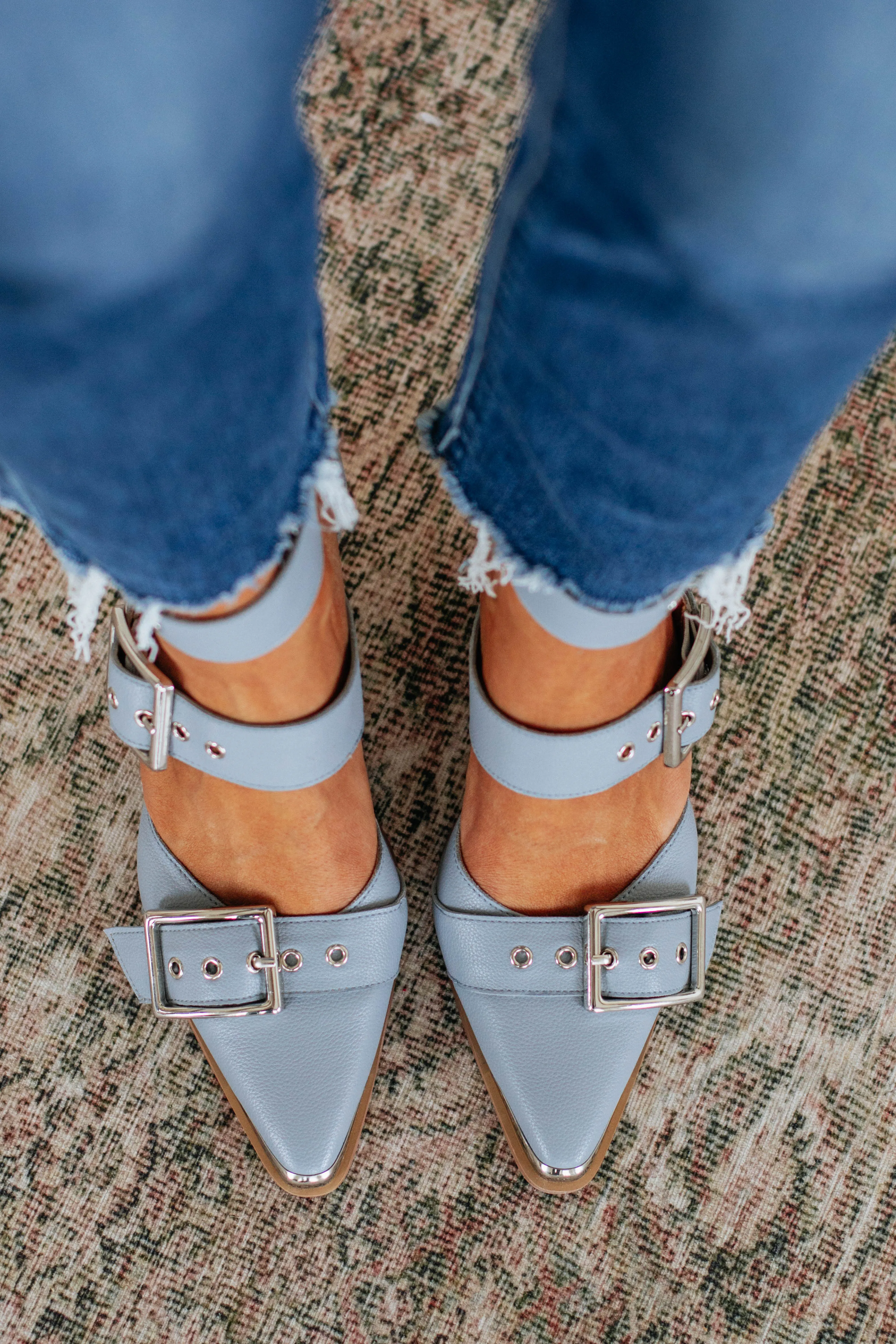 Proving My Point Heels - Slate Blue sold by Wild Oak Boutique
