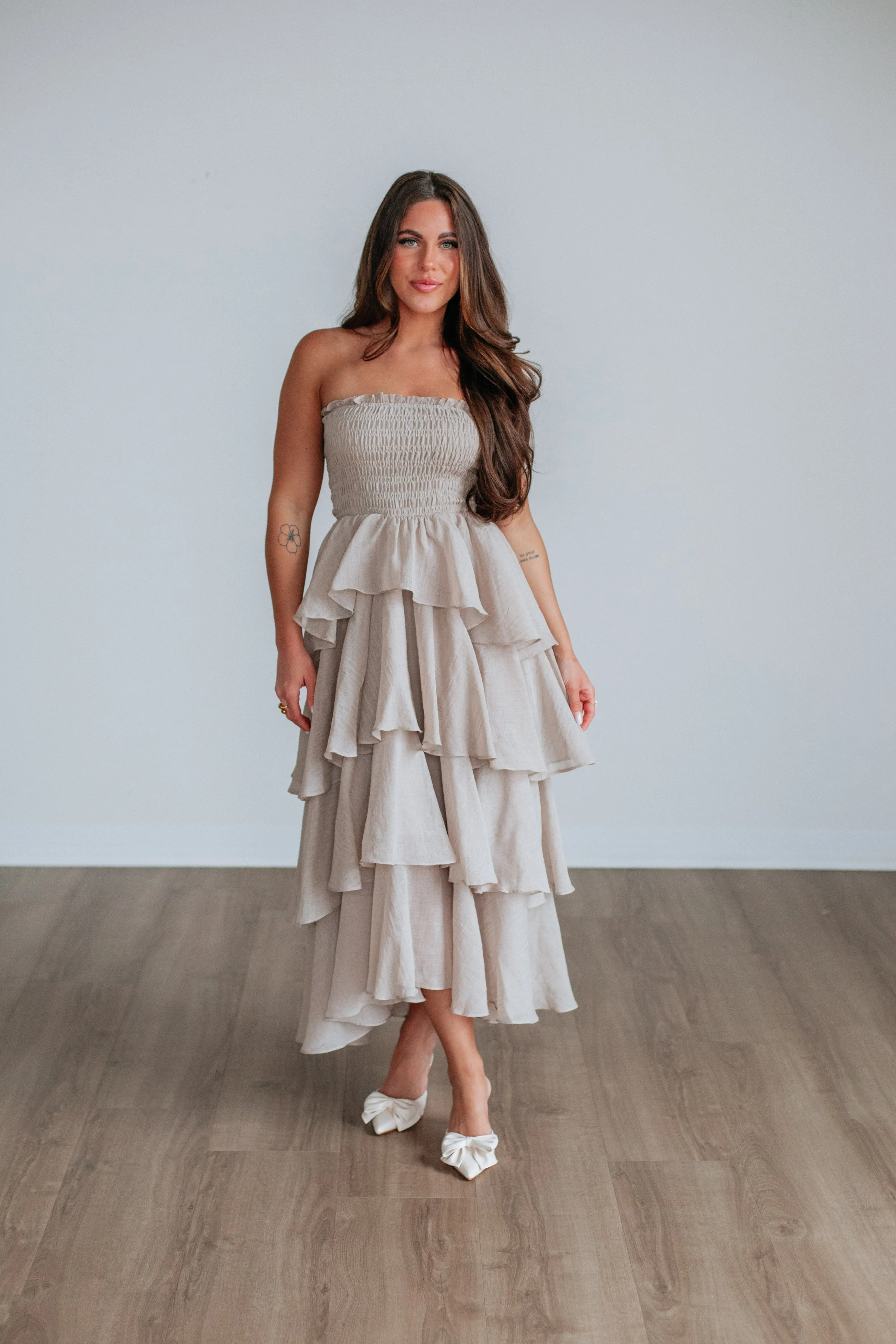 Kerena Midi Dress sold by Wild Oak Boutique