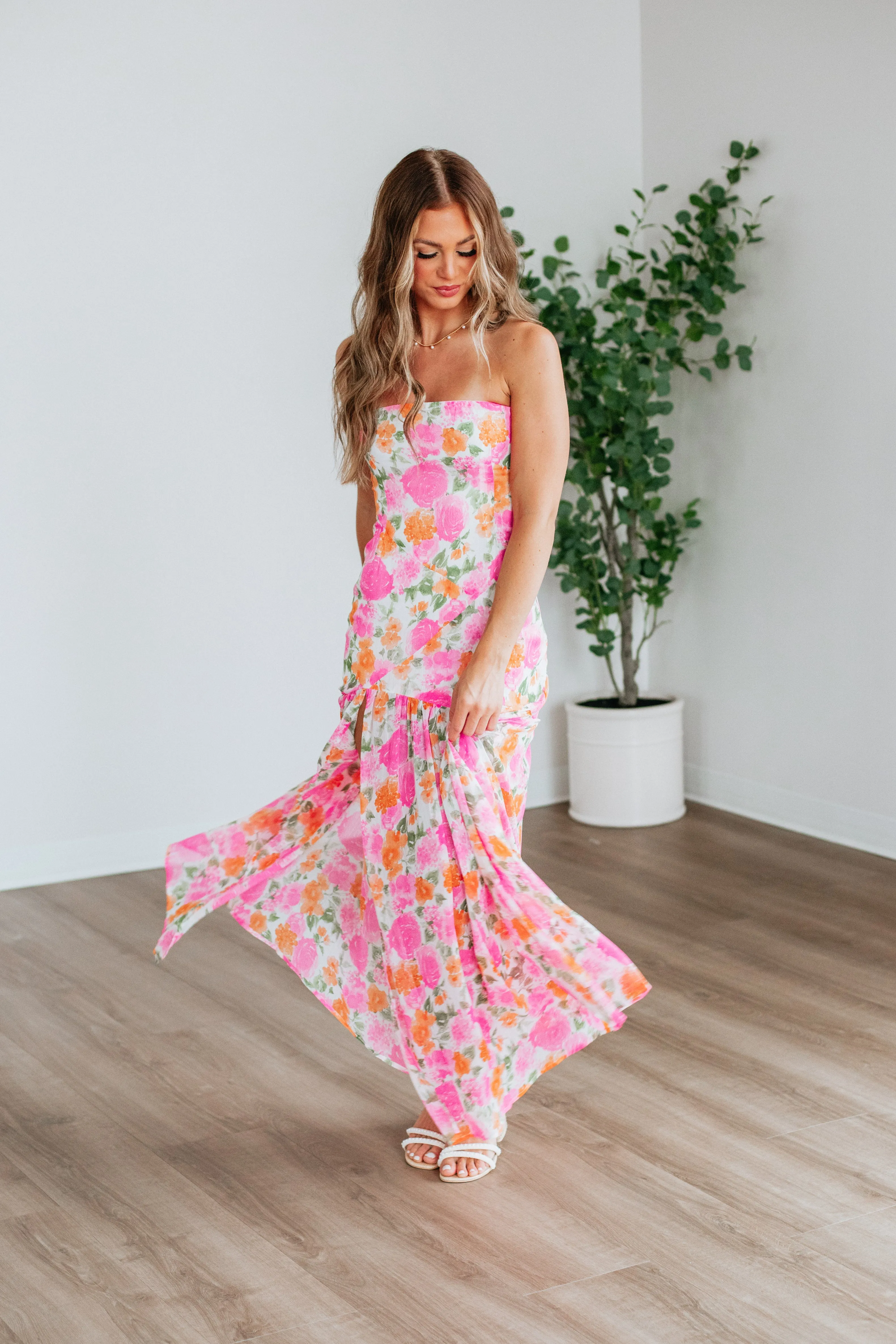 Audrey Floral Dress sold by Wild Oak Boutique product image thumbnail 3