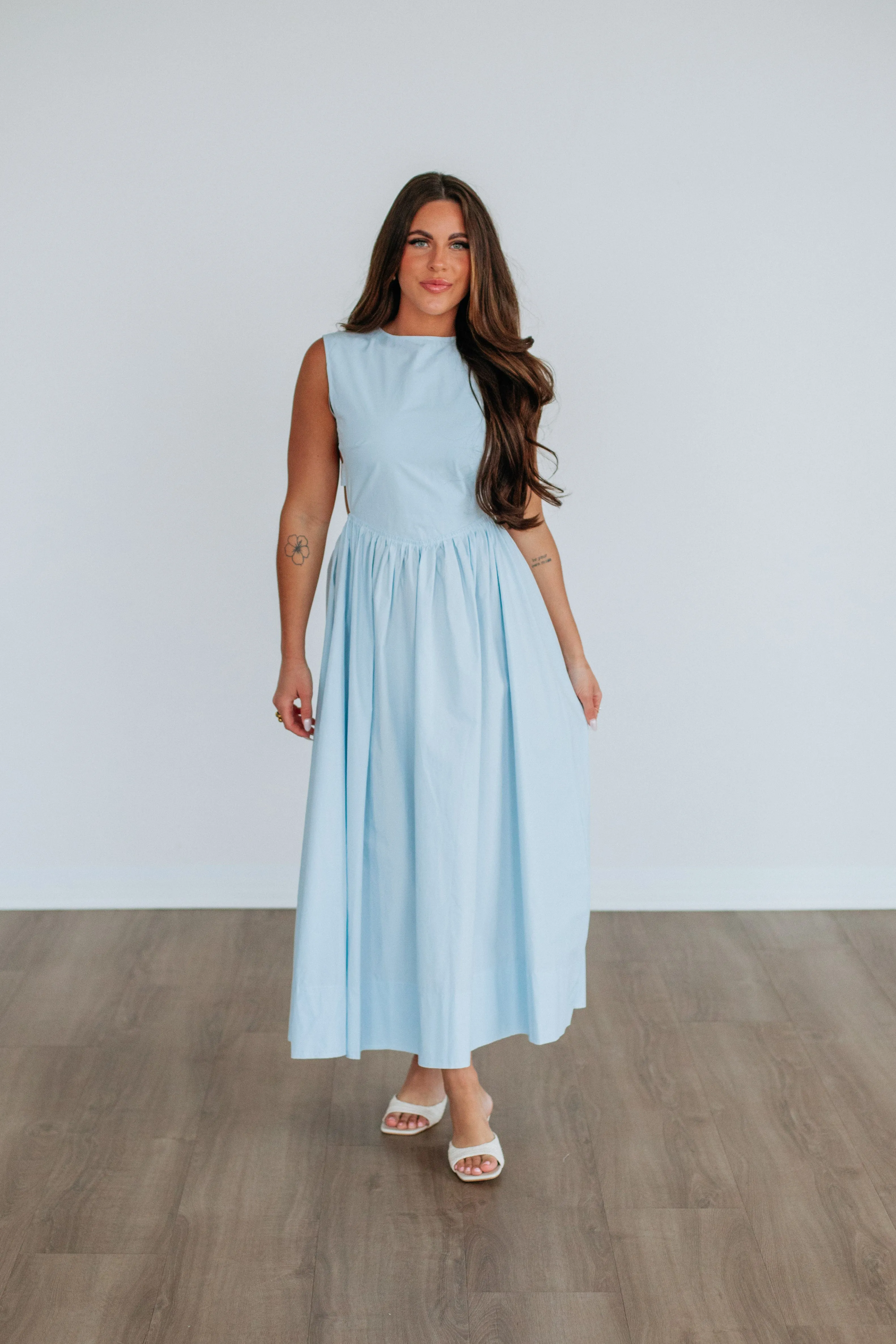 Alicyn Dress - Powder Blue sold by Wild Oak Boutique product image thumbnail 3