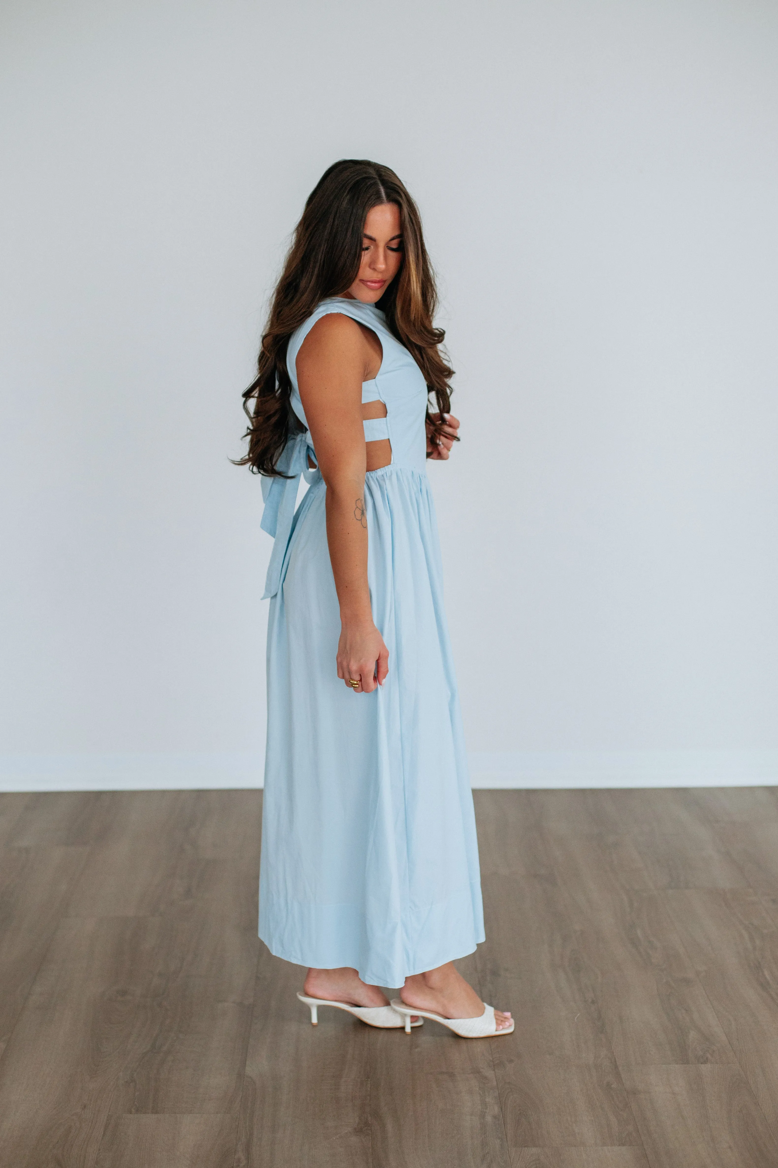 Alicyn Dress - Powder Blue sold by Wild Oak Boutique product image thumbnail 4