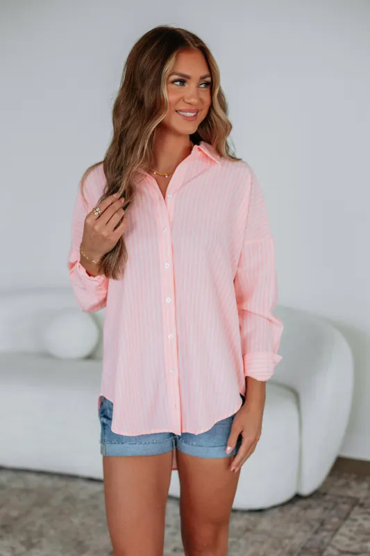 Kylea Striped Button Down sold by Wild Oak Boutique