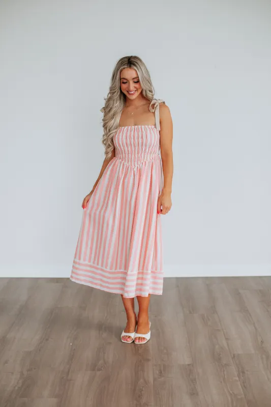 Emilie Linen Dress sold by Wild Oak Boutique