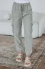 Bodie Cargo Joggers - Light Sage sold by Wild Oak Boutique