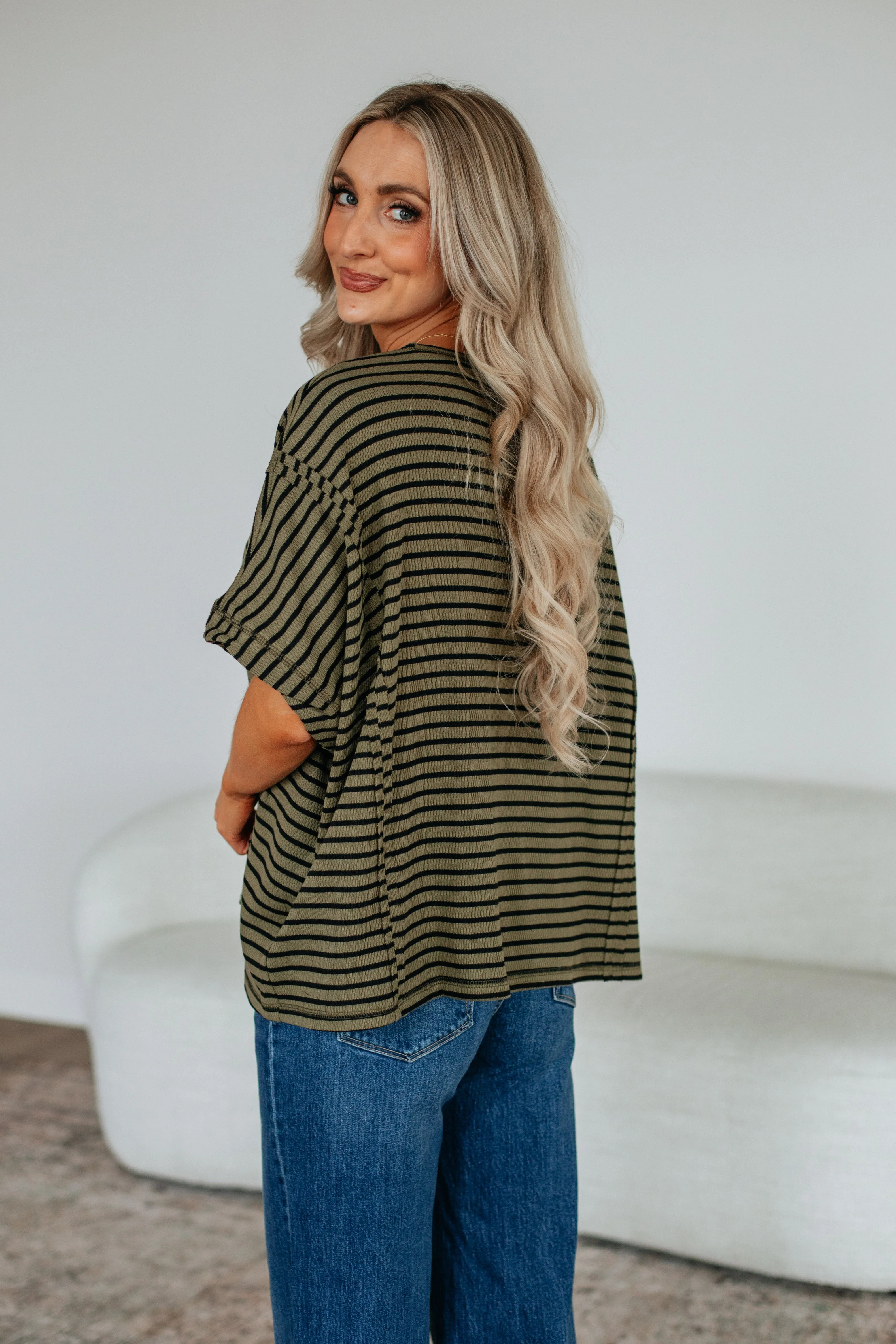 Zelie Striped Top sold by Wild Oak Boutique product image thumbnail 5
